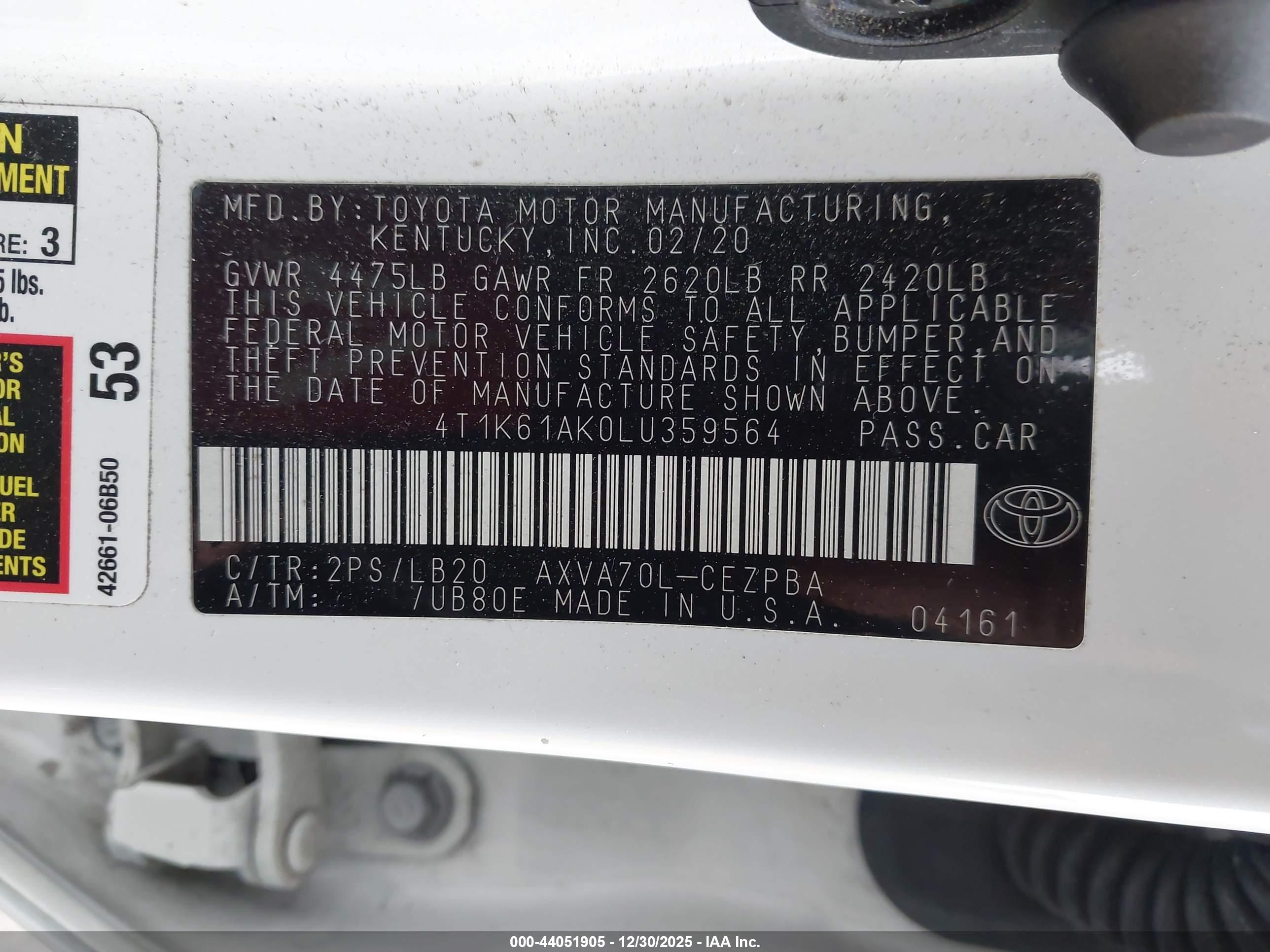 TOYOTA CAMRY image 9
