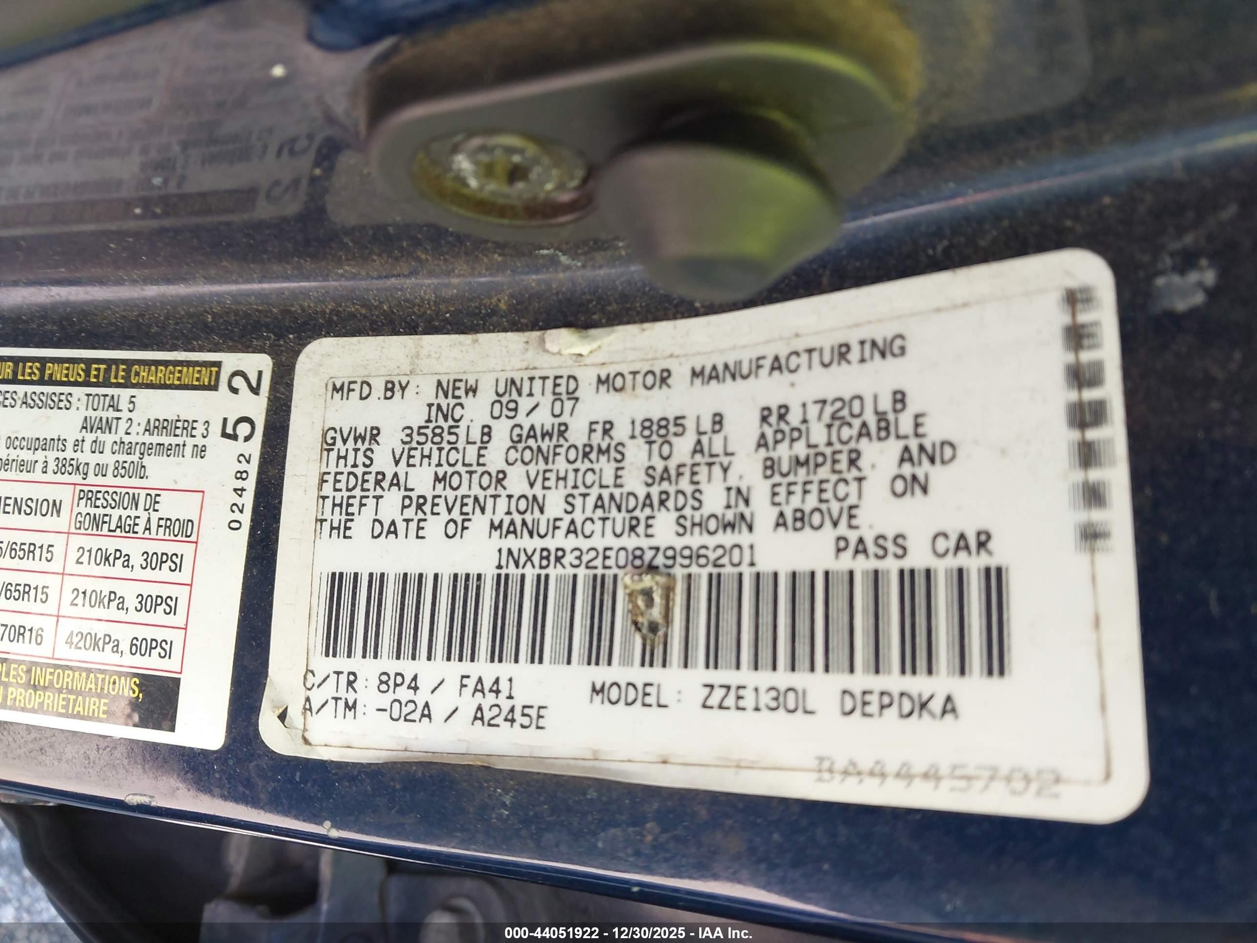 TOYOTA COROLLA image 9