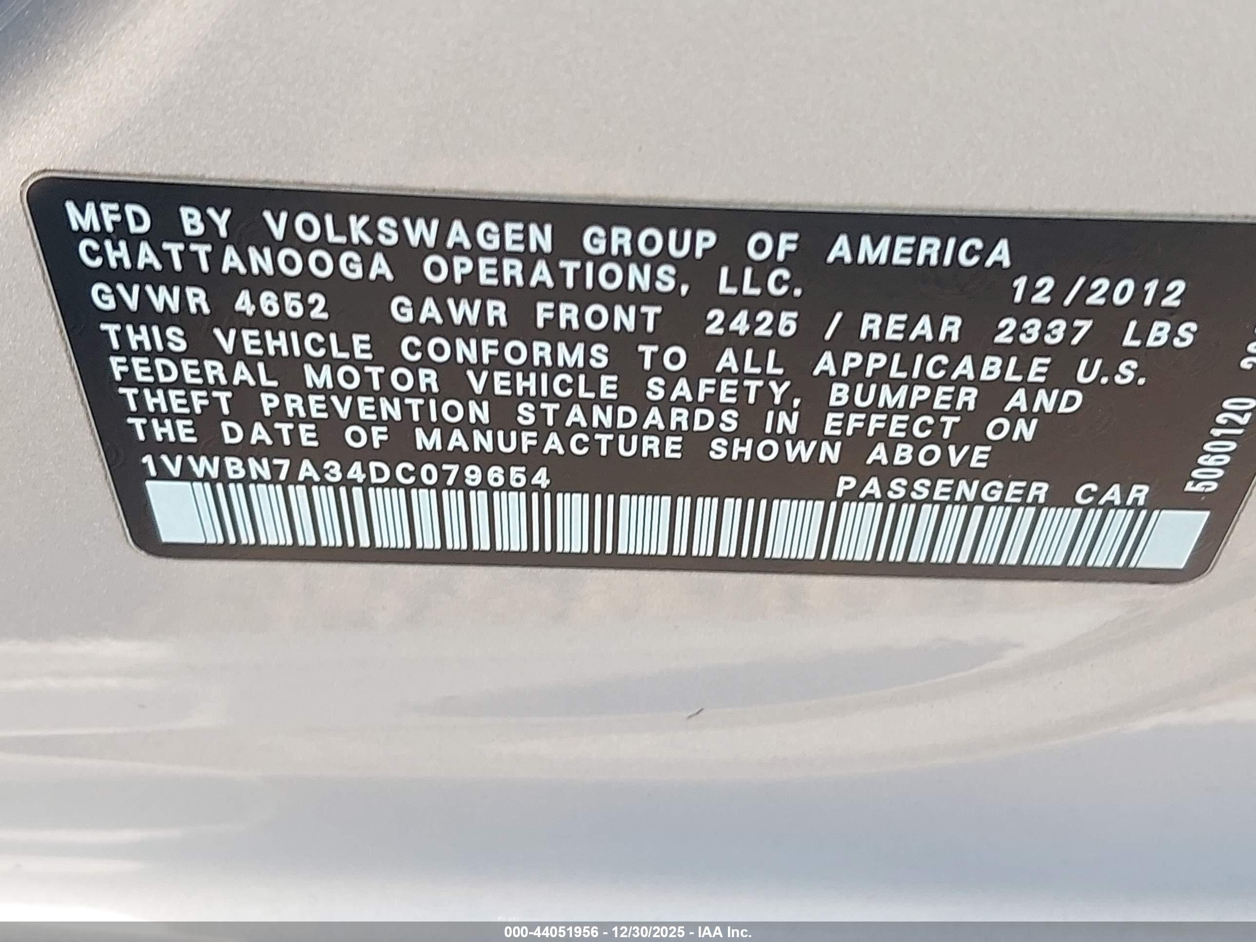 VOLKSWAGEN PASSAT image 9