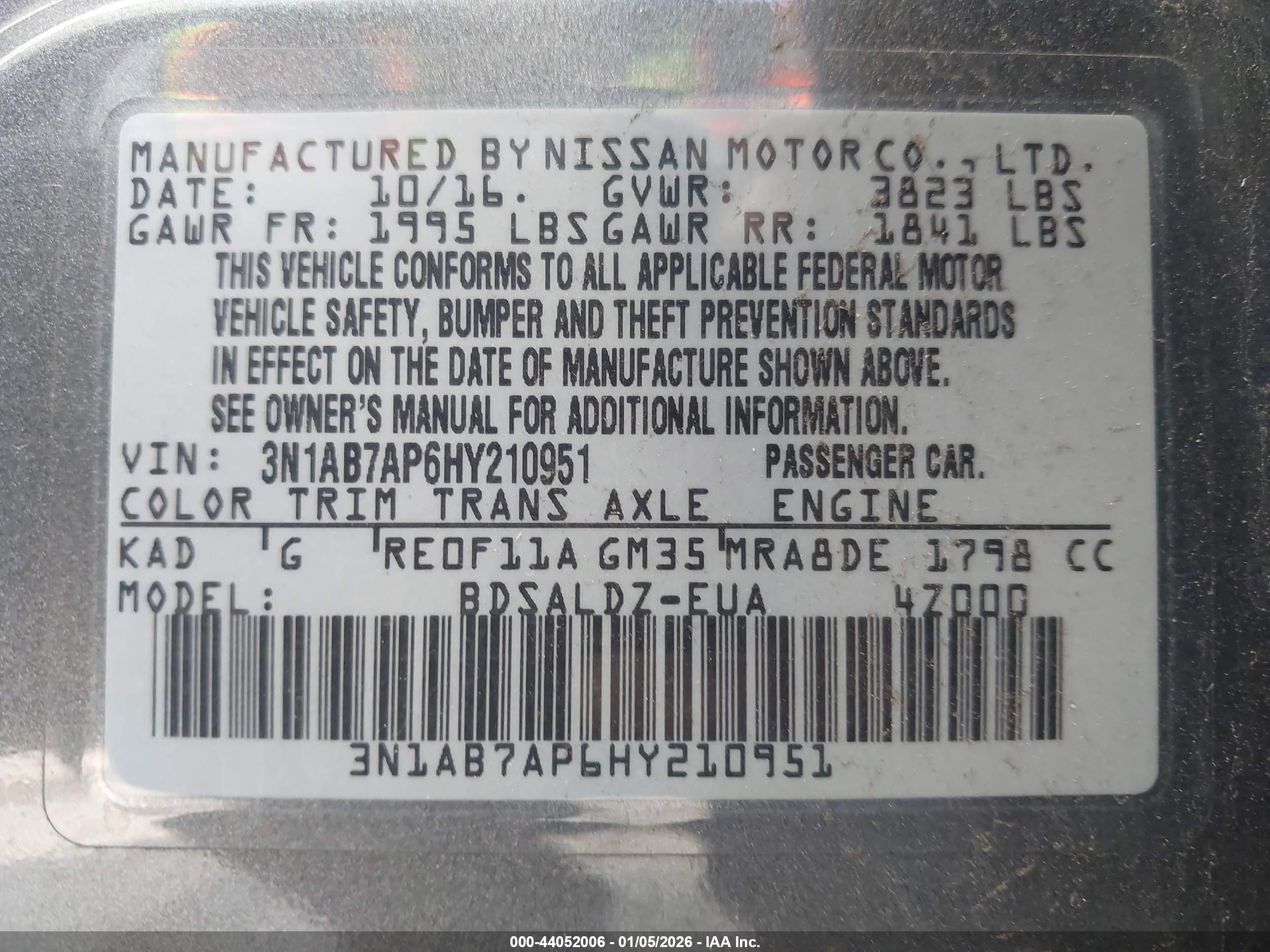 NISSAN SENTRA image 9