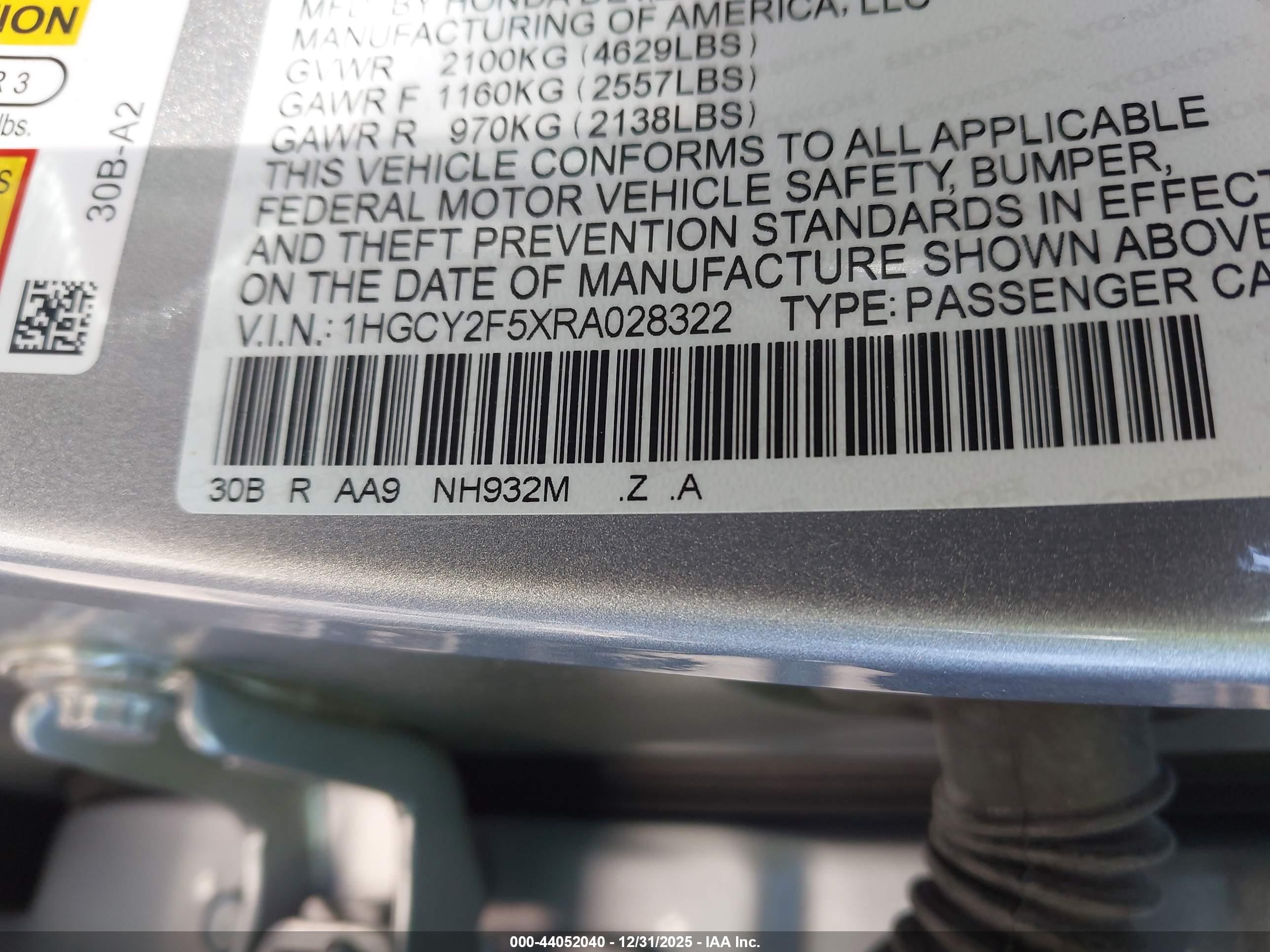 HONDA ACCORD image 9