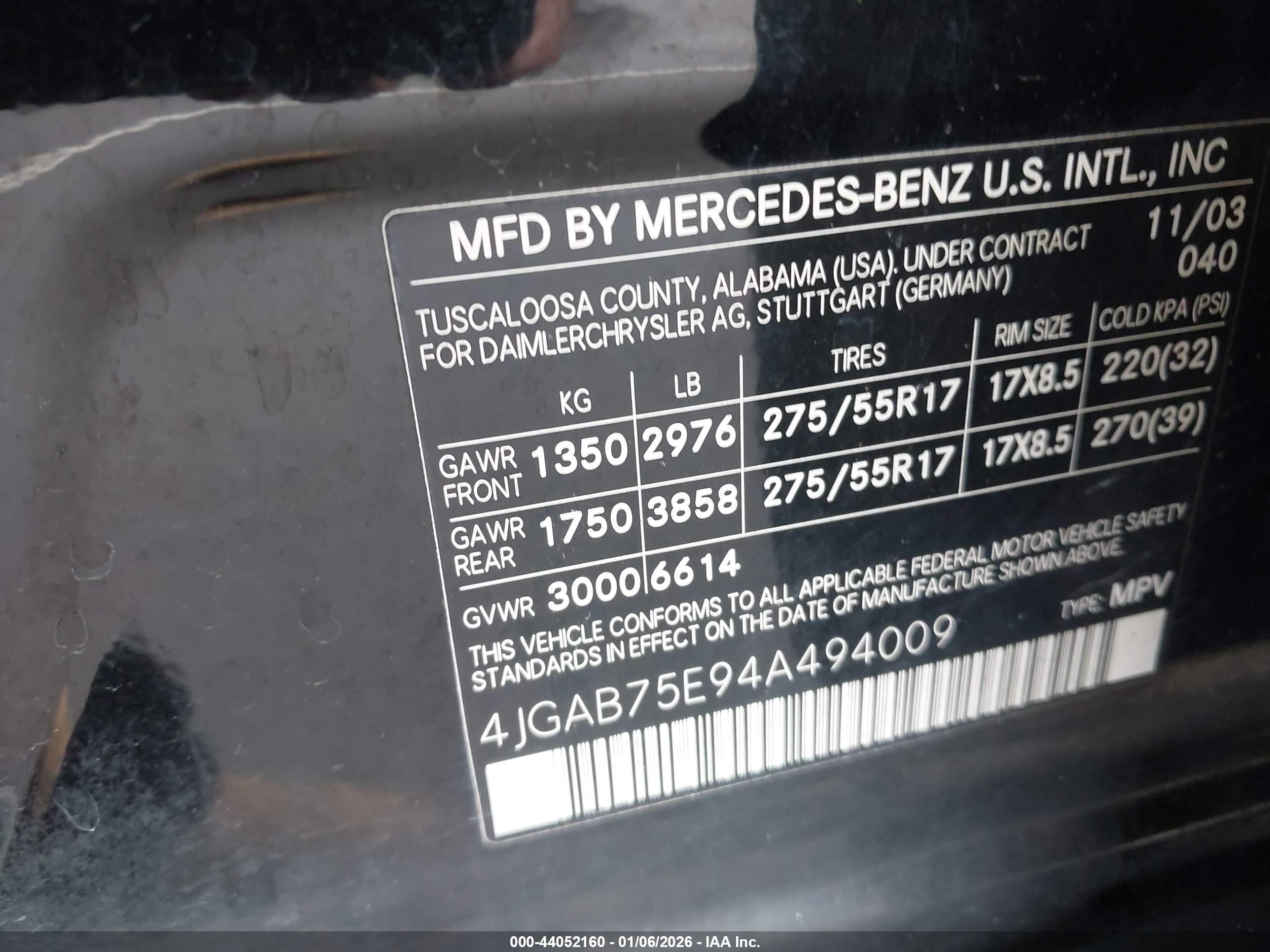 MERCEDES-BENZ ML image 9