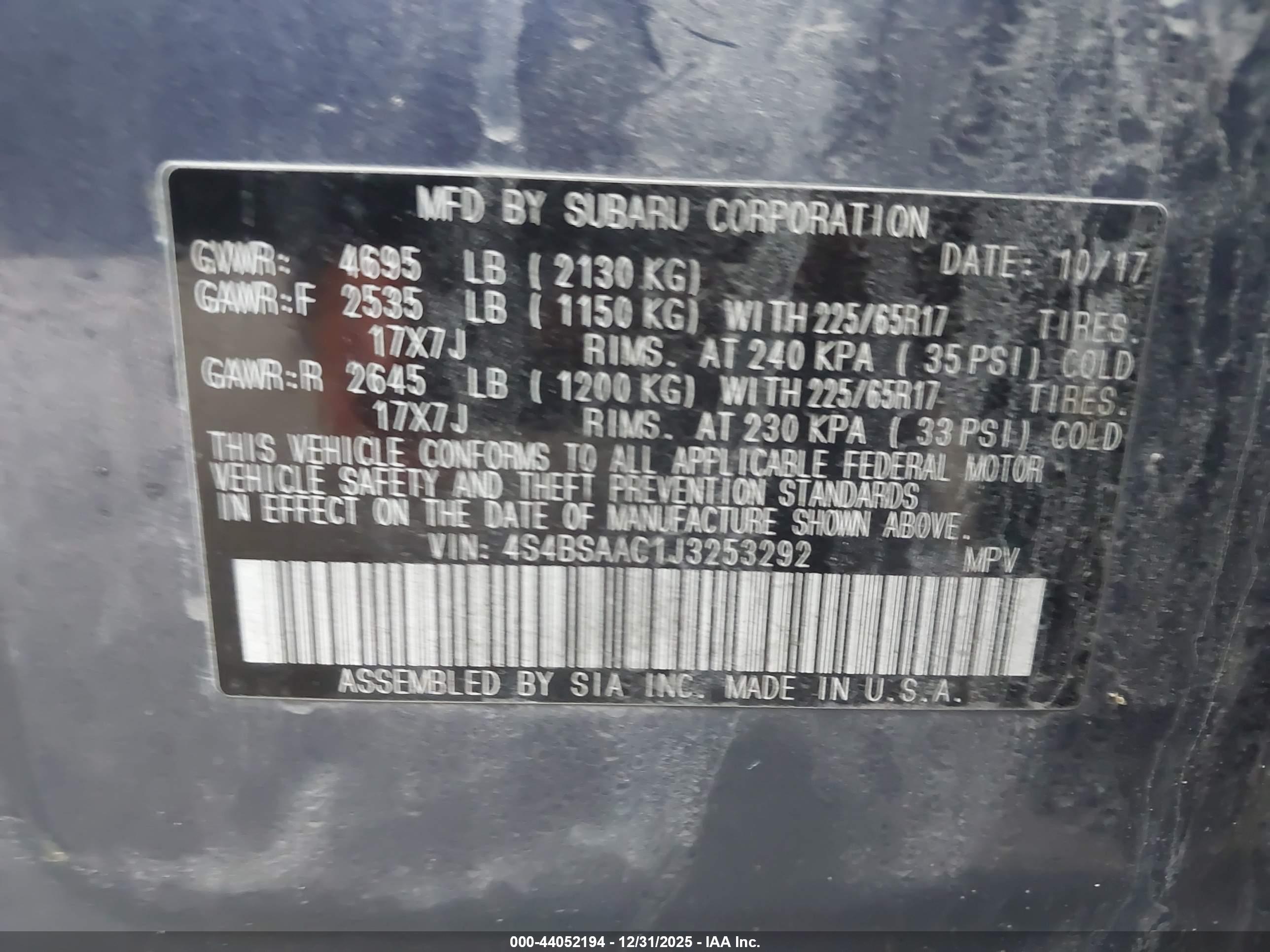 SUBARU OUTBACK image 9