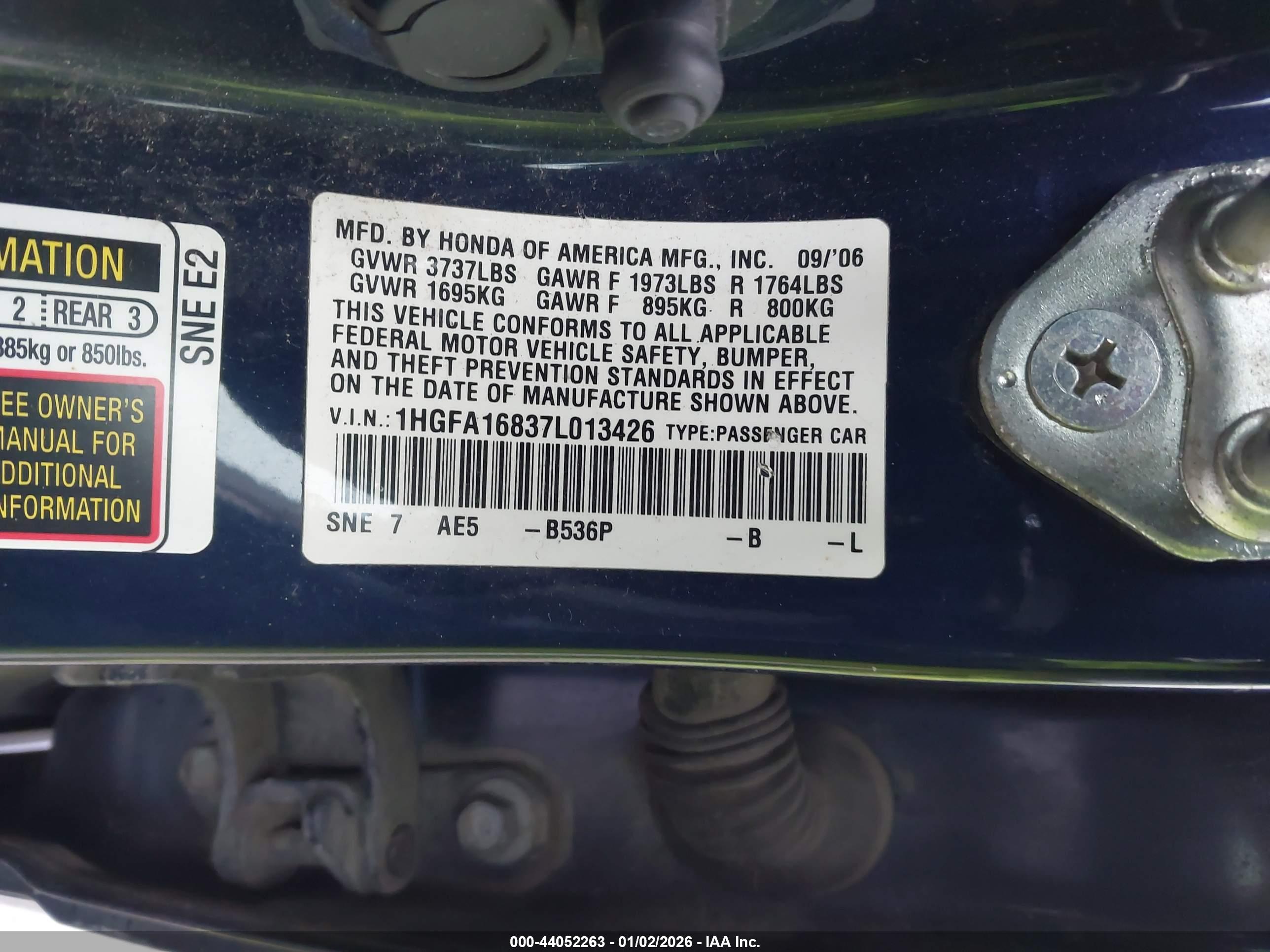 HONDA CIVIC image 9