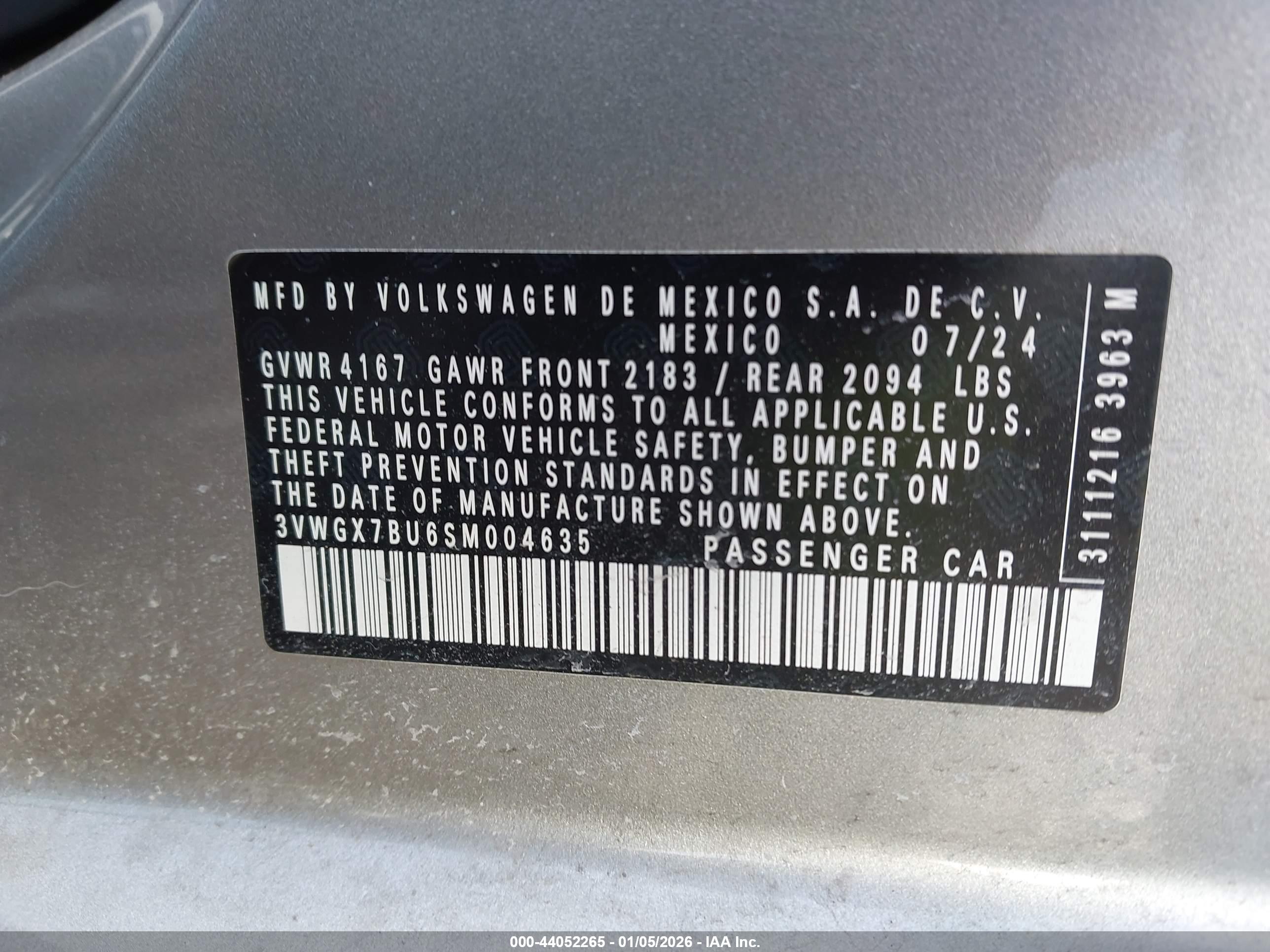 VOLKSWAGEN JETTA image 9