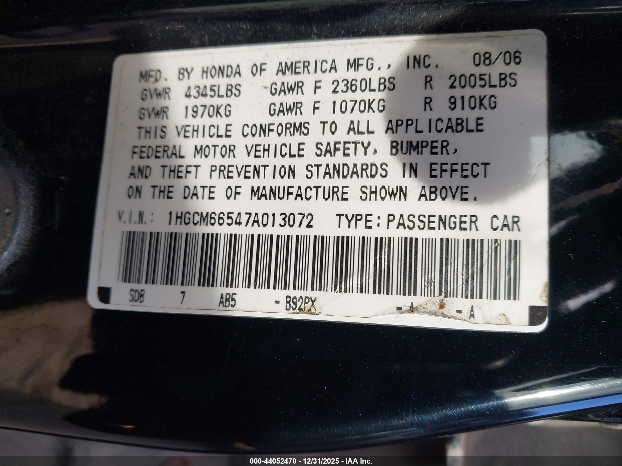 HONDA ACCORD image 9