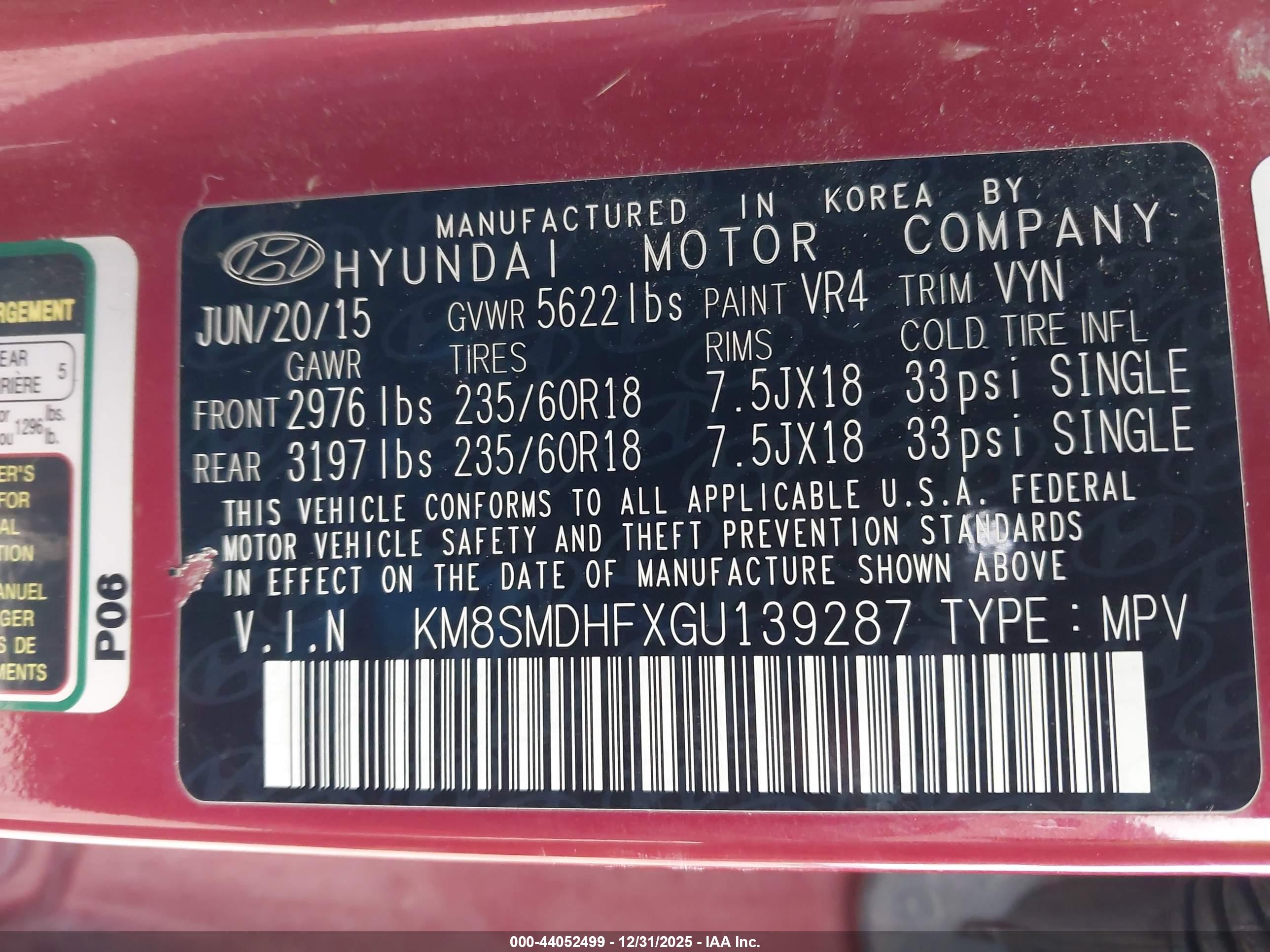 HYUNDAI SANTA image 9