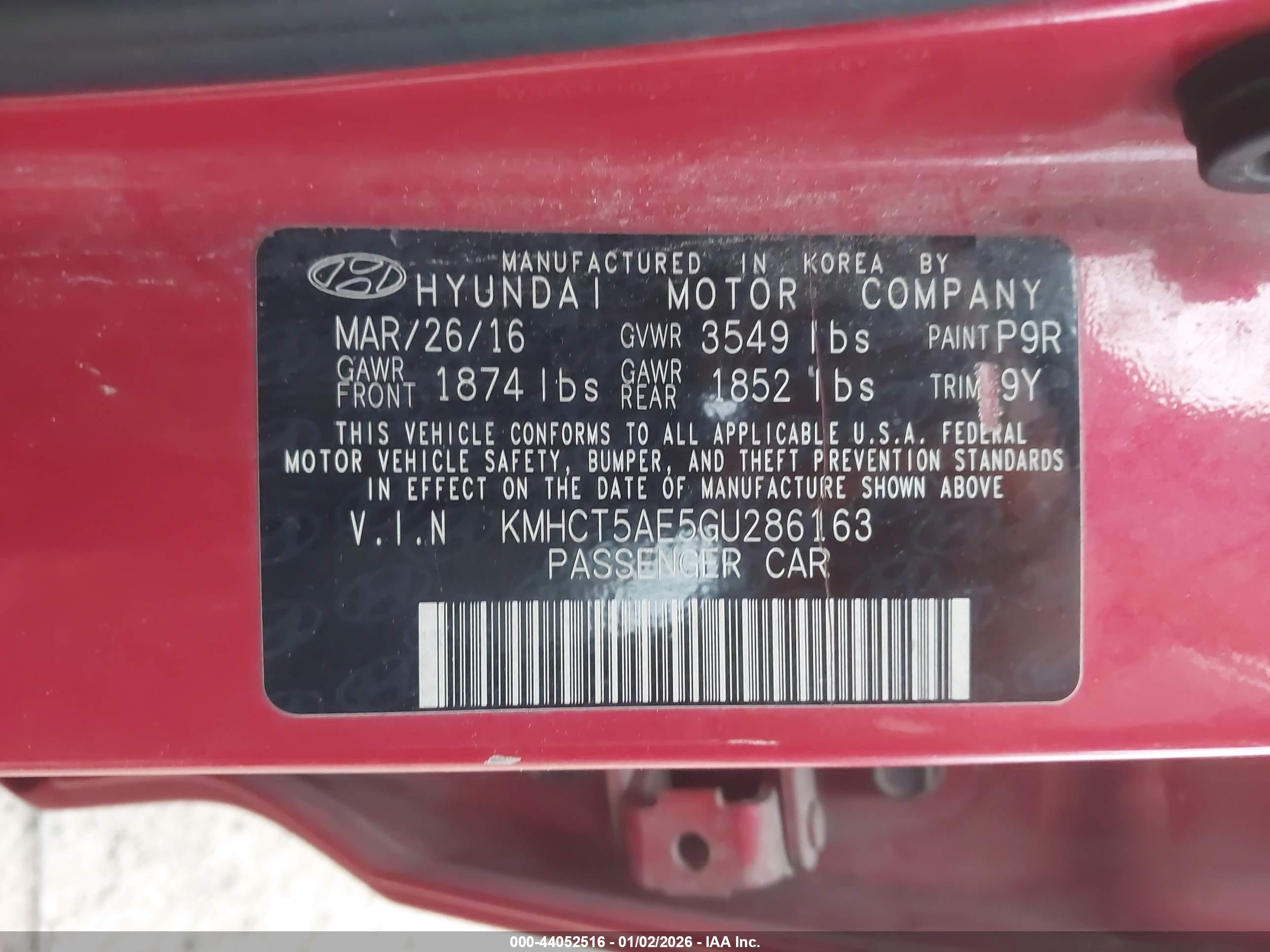 HYUNDAI ACCENT image 9