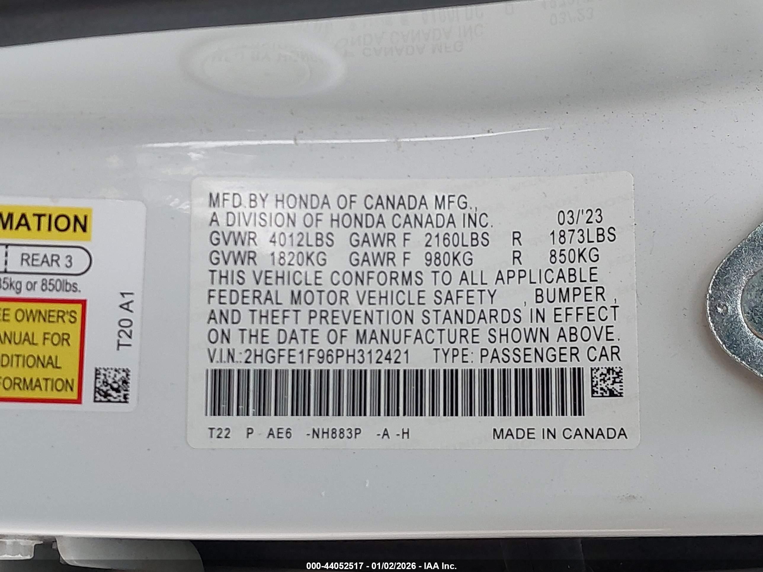 HONDA CIVIC image 9