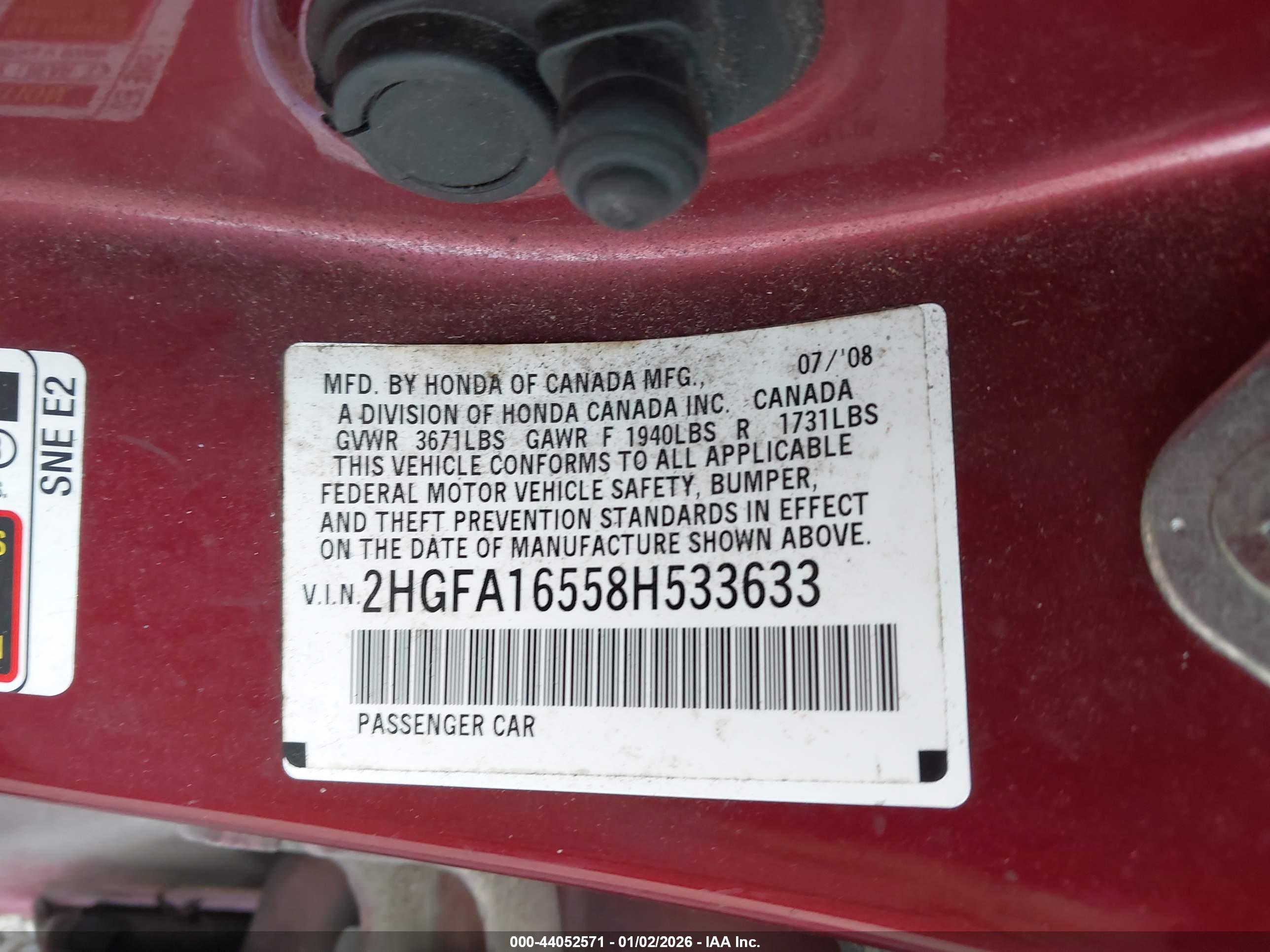HONDA CIVIC image 9