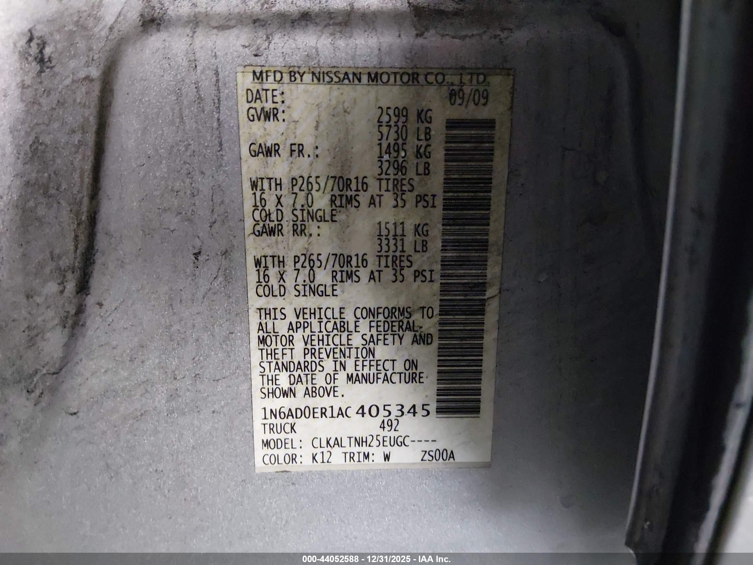 NISSAN FRONTIER image 9
