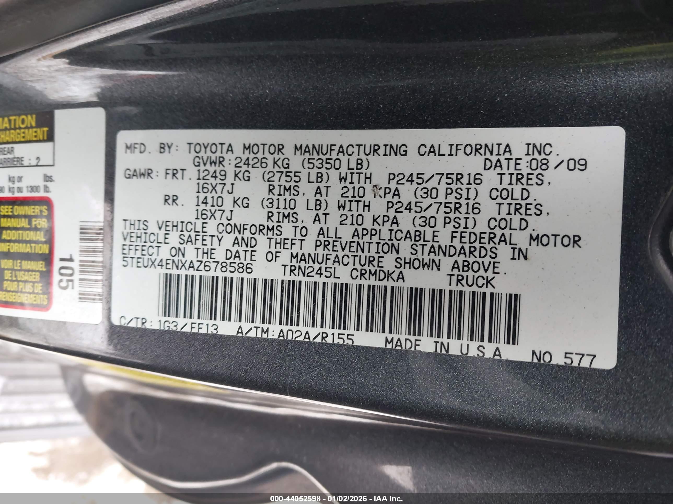 TOYOTA TACOMA image 9