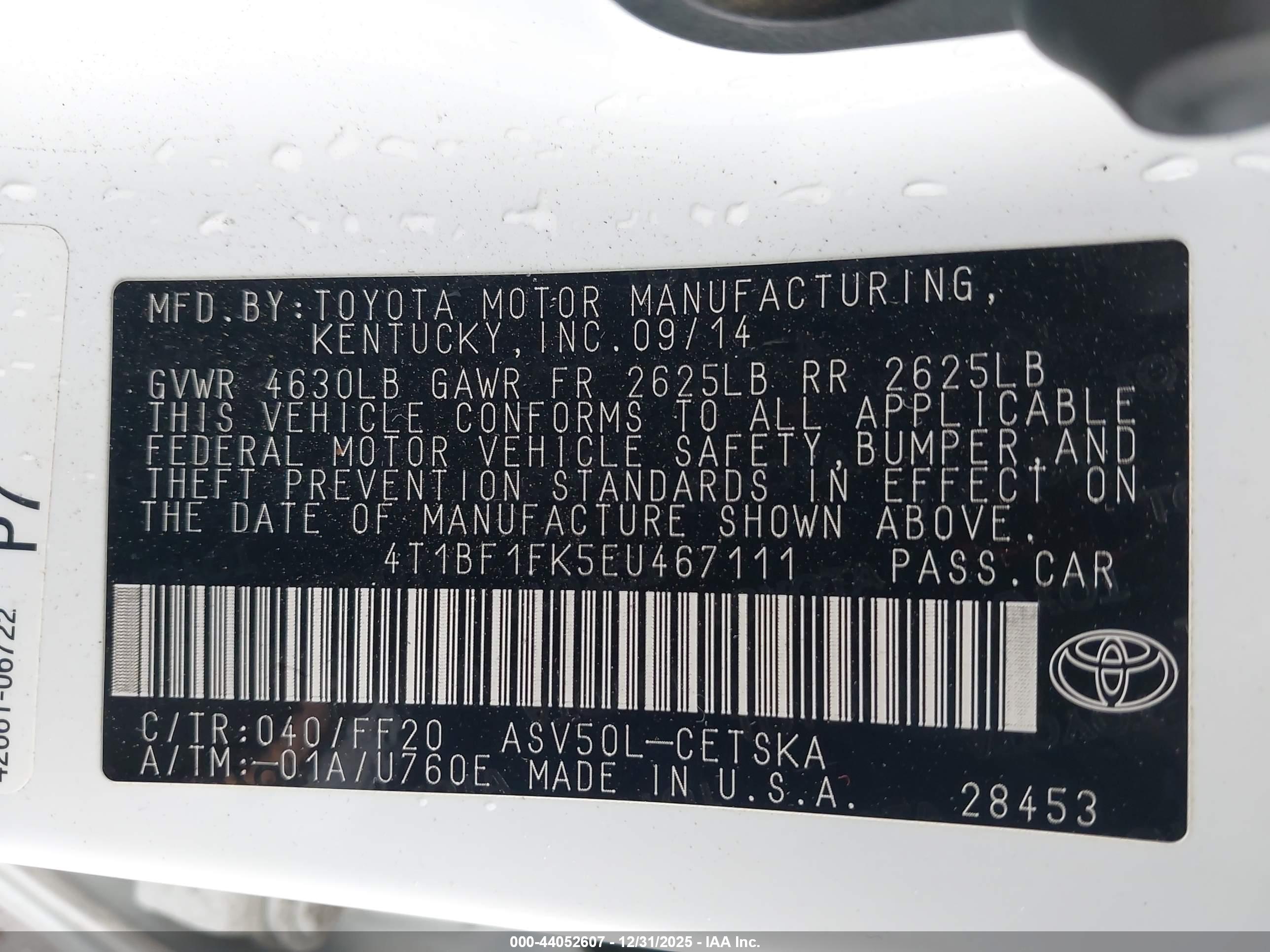 TOYOTA CAMRY image 9