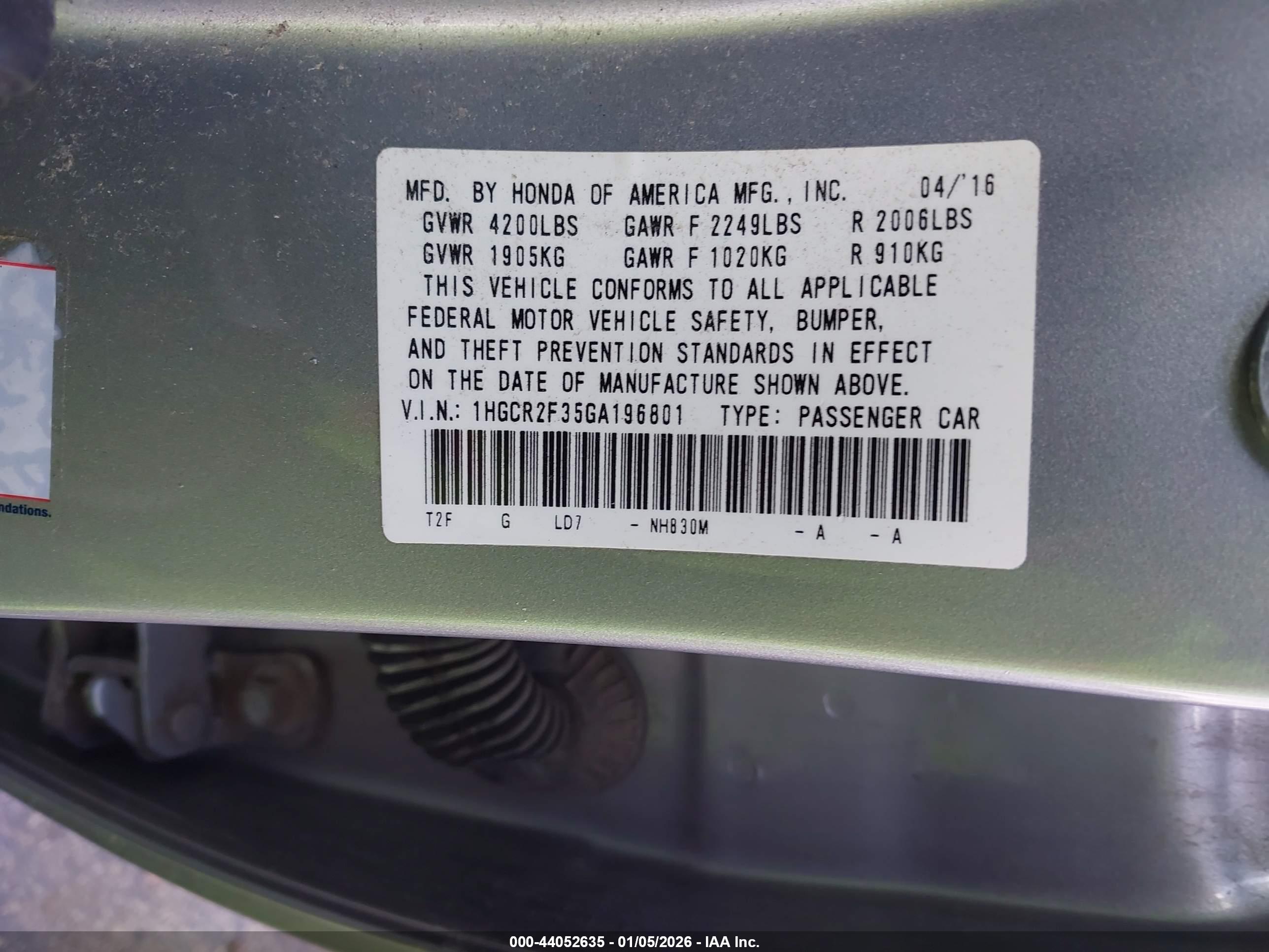 HONDA ACCORD image 9