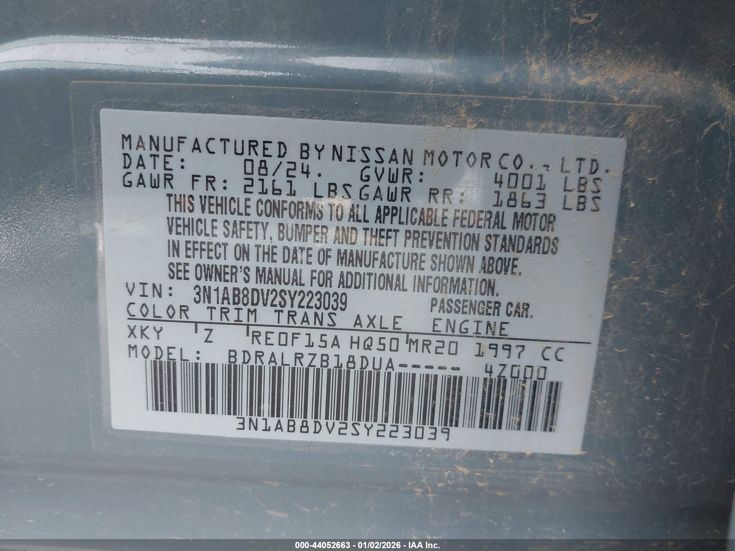 NISSAN SENTRA image 9