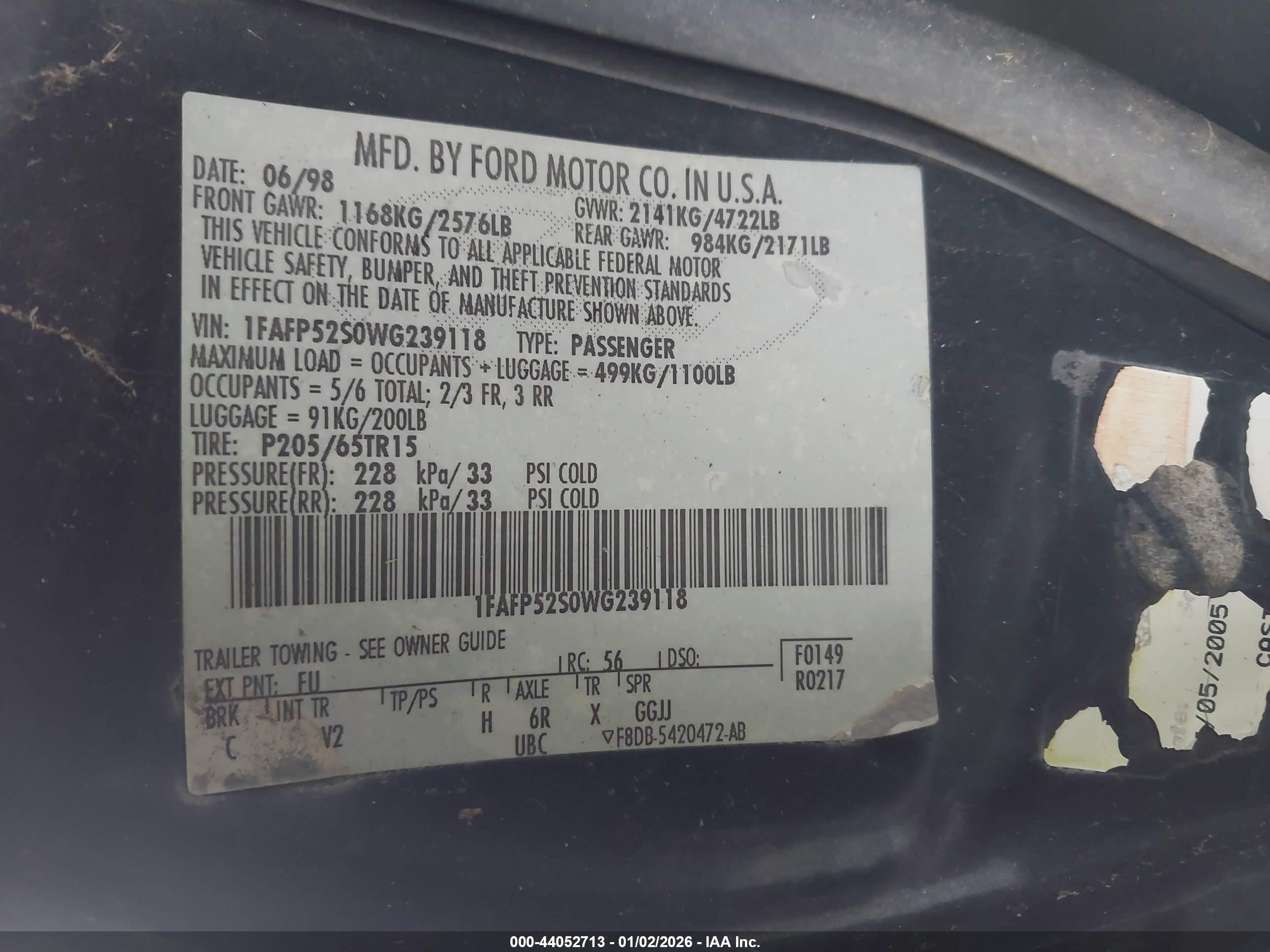 FORD TAURUS image 9