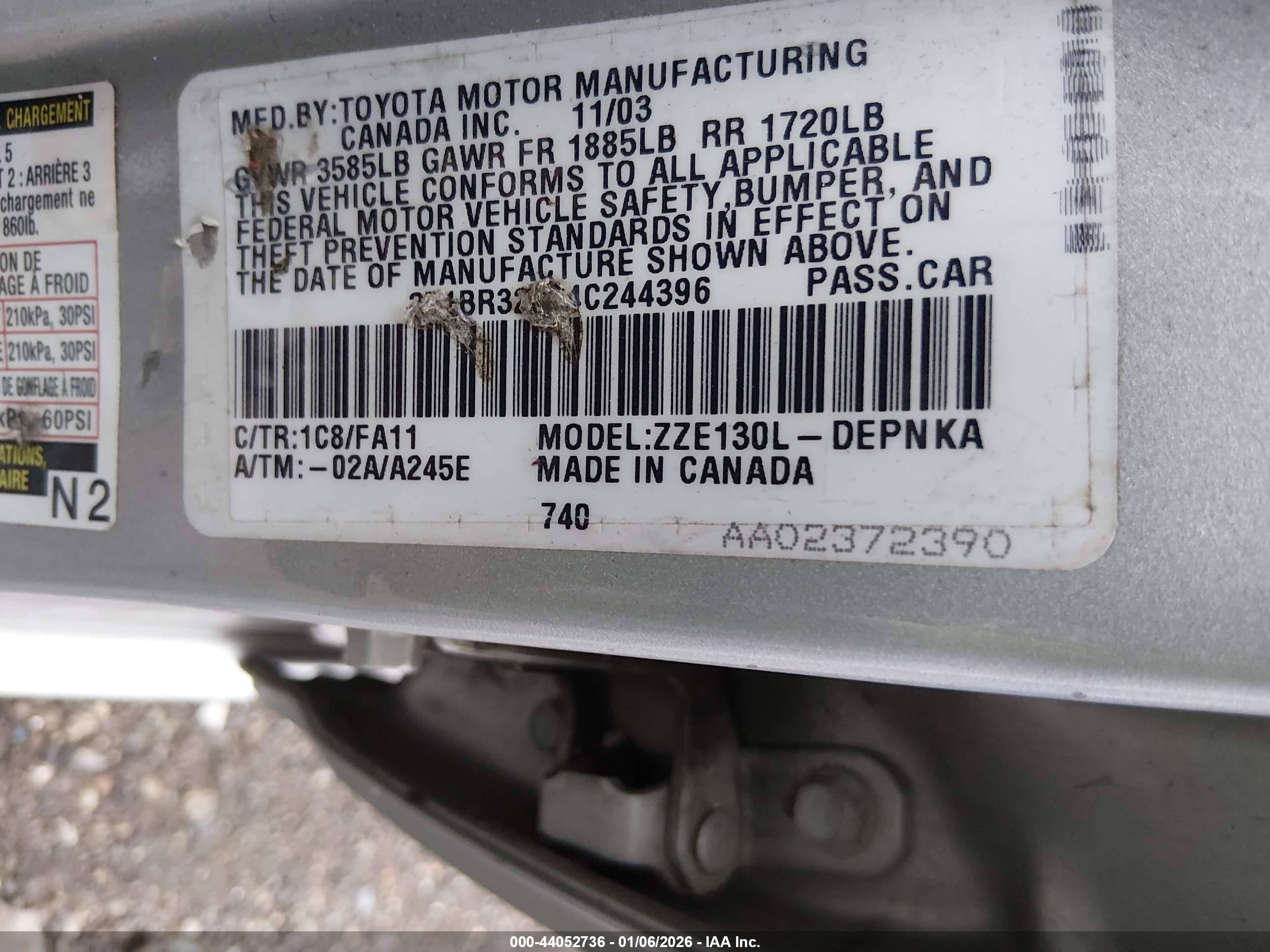 TOYOTA COROLLA image 9