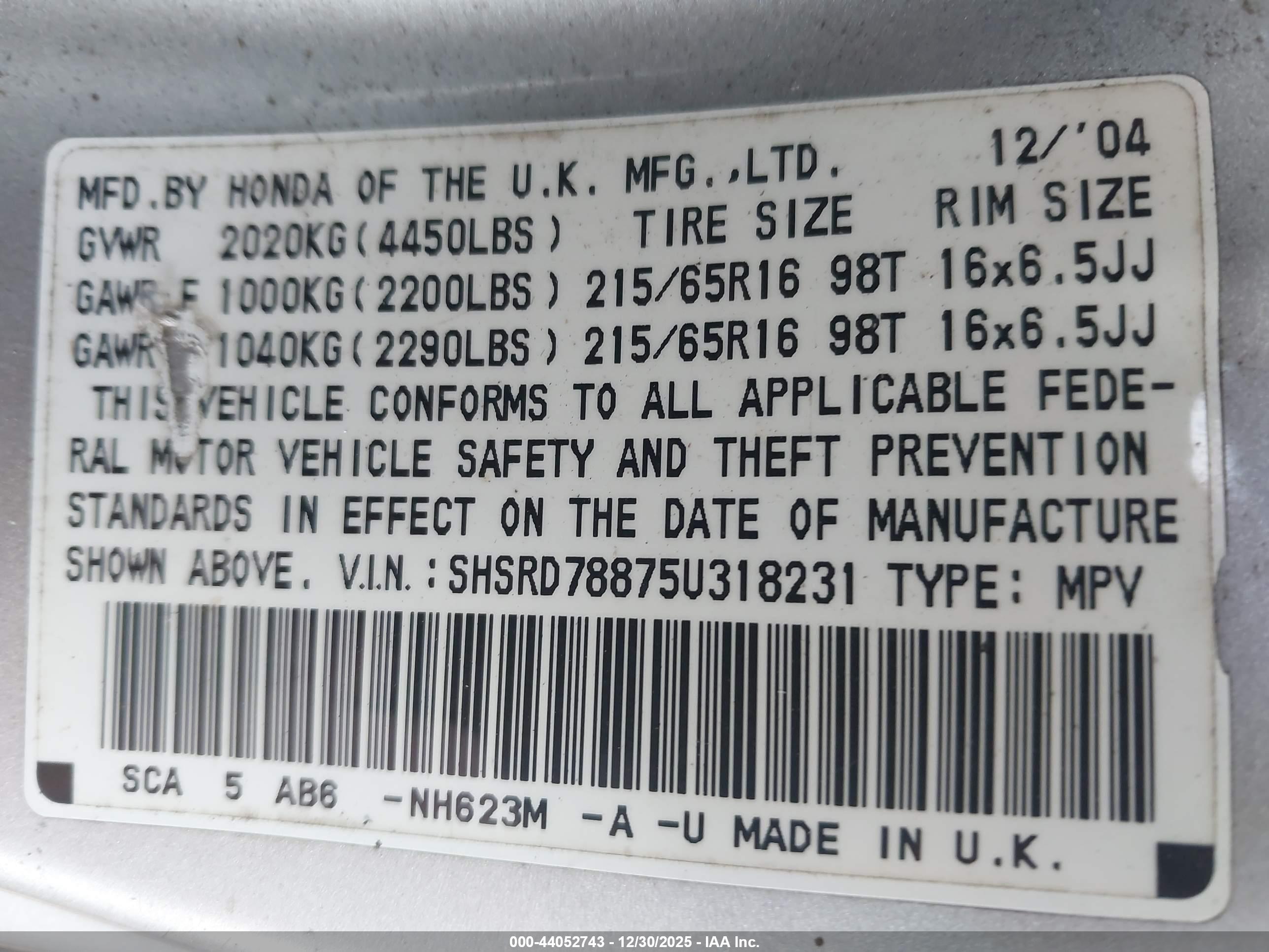 HONDA CR-V image 9