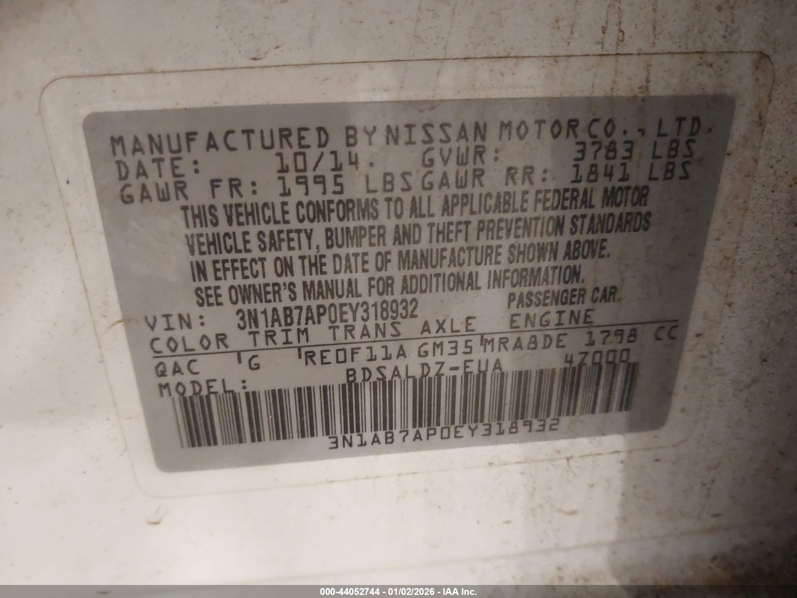 NISSAN SENTRA image 9