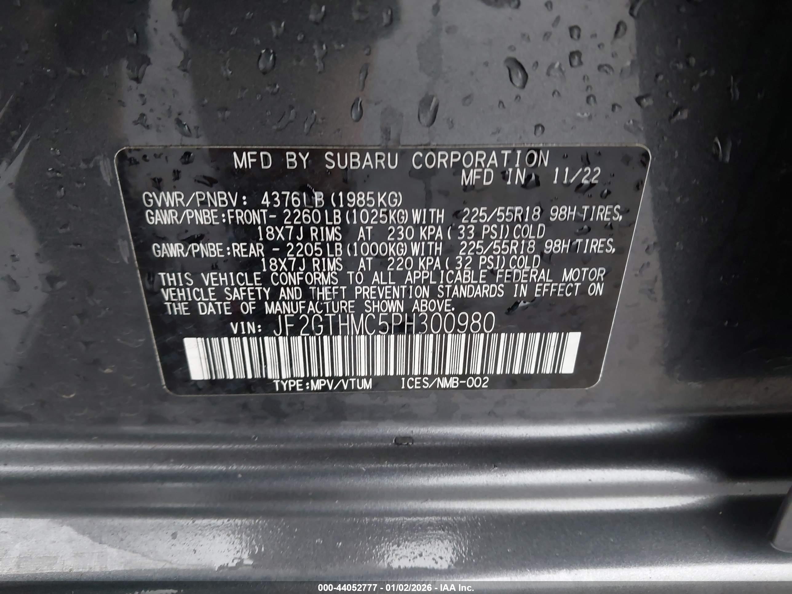 SUBARU CROSSTREK image 9