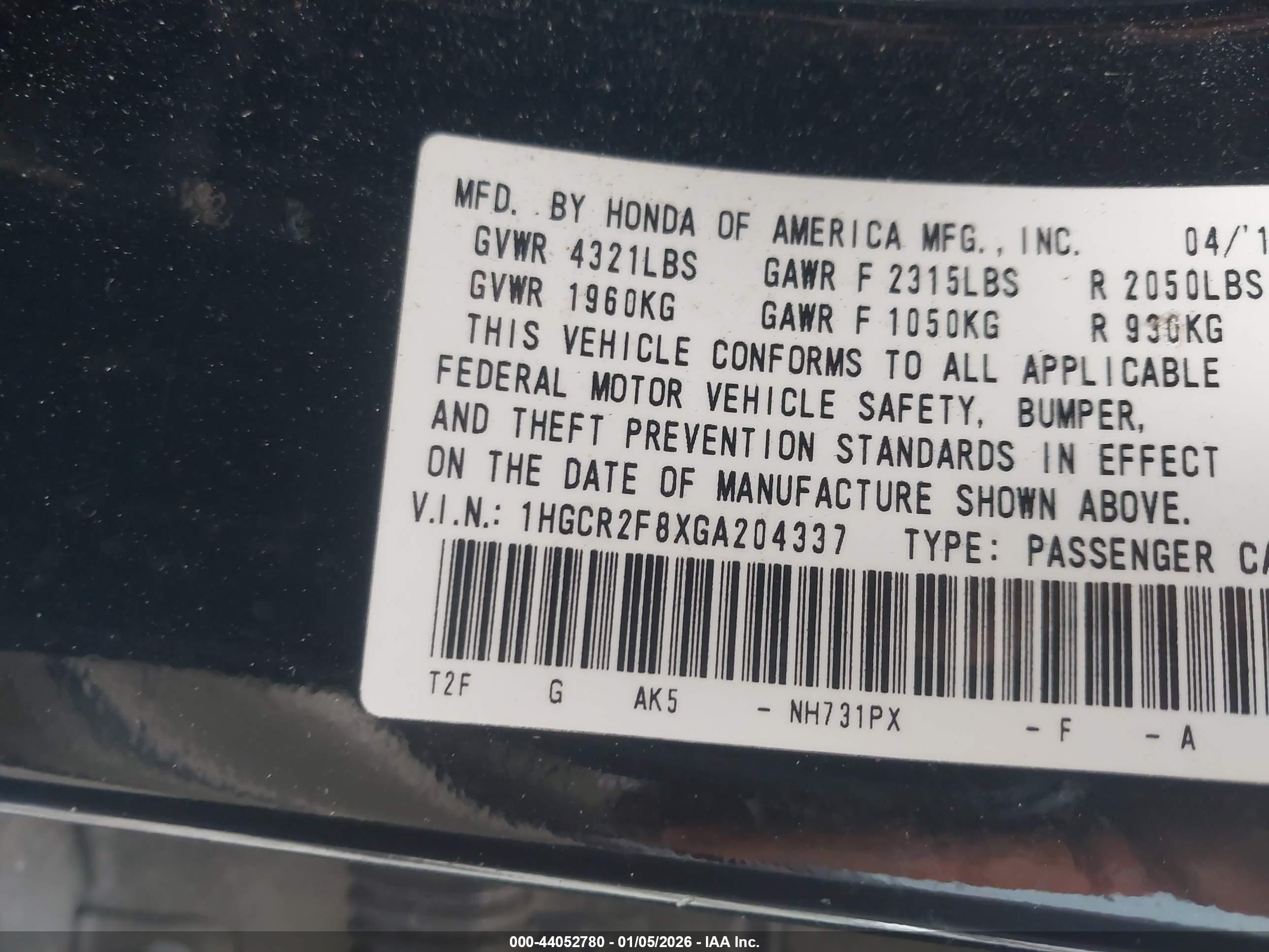 HONDA ACCORD image 9