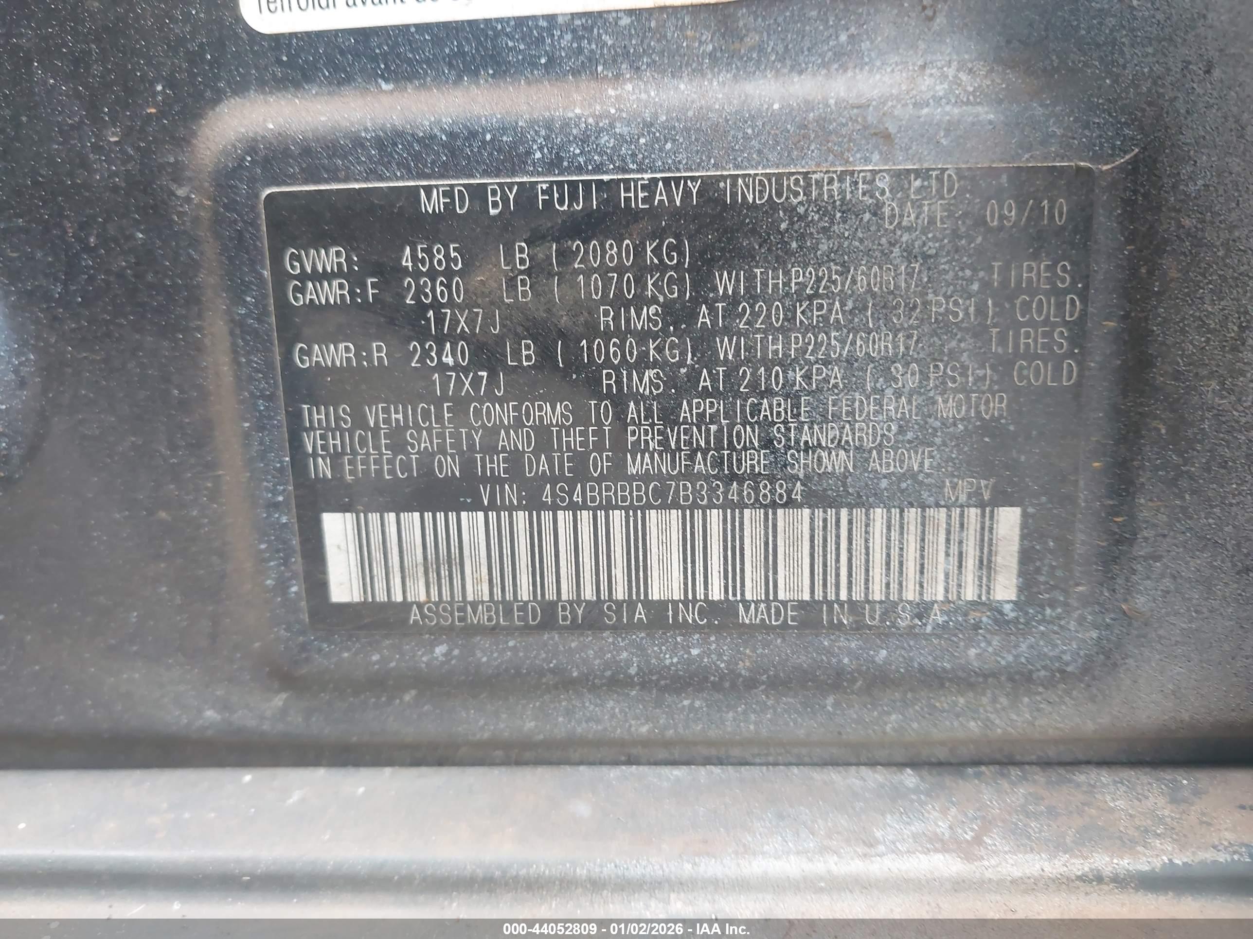 SUBARU OUTBACK image 9
