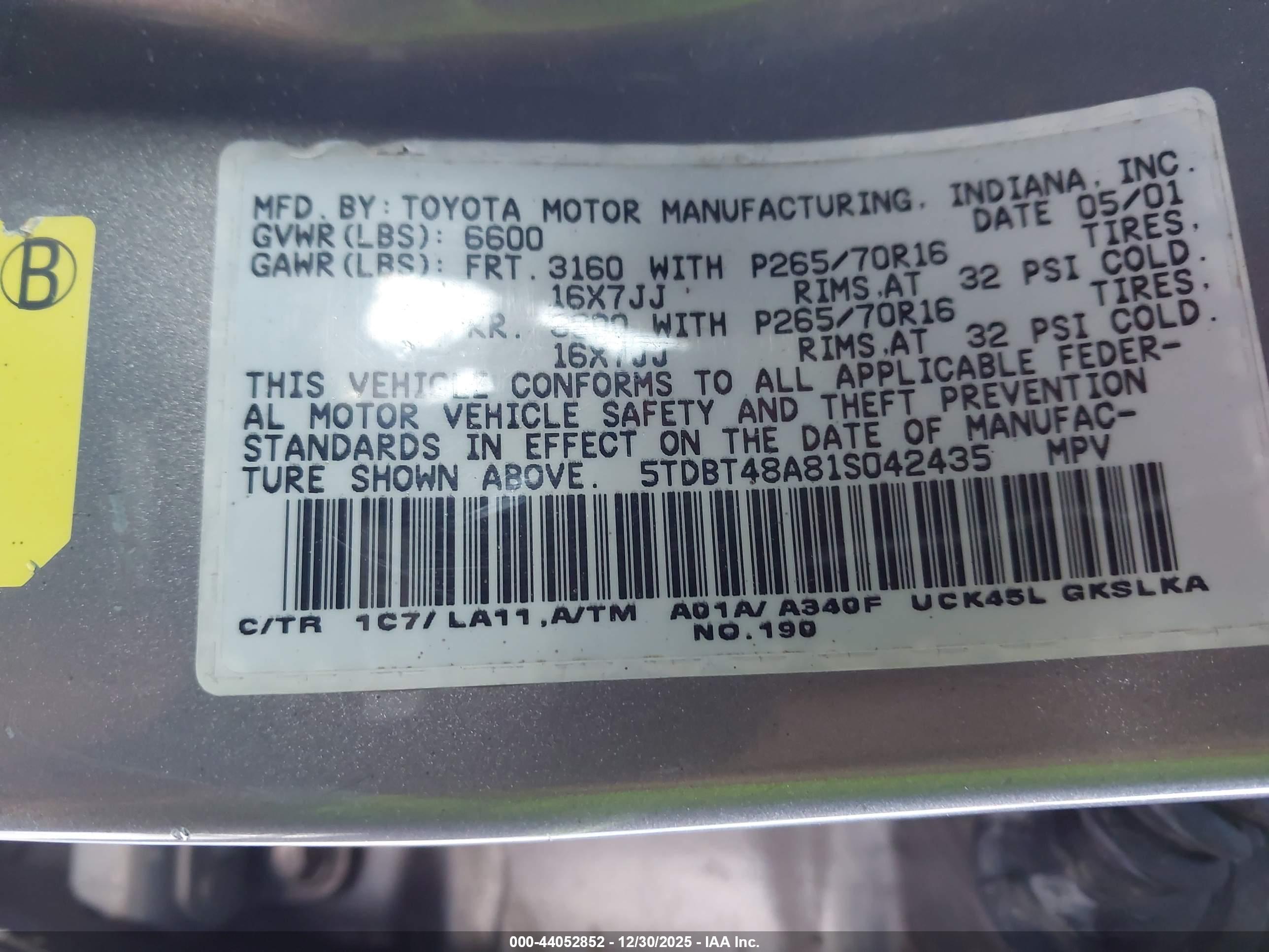 TOYOTA SEQUOIA image 9
