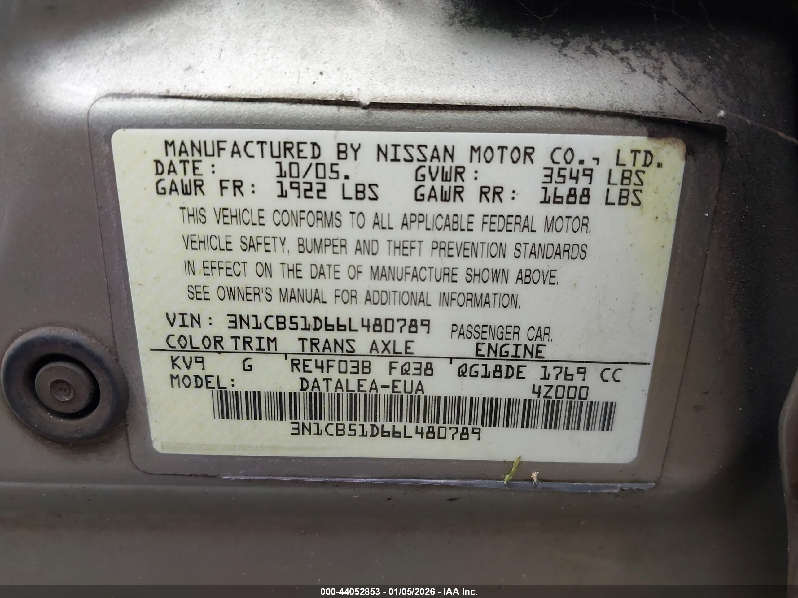 NISSAN SENTRA image 9
