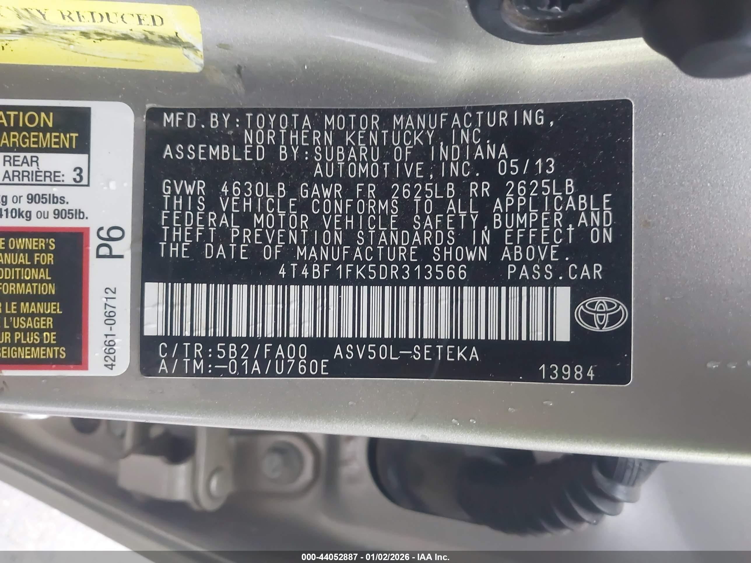 TOYOTA CAMRY image 9