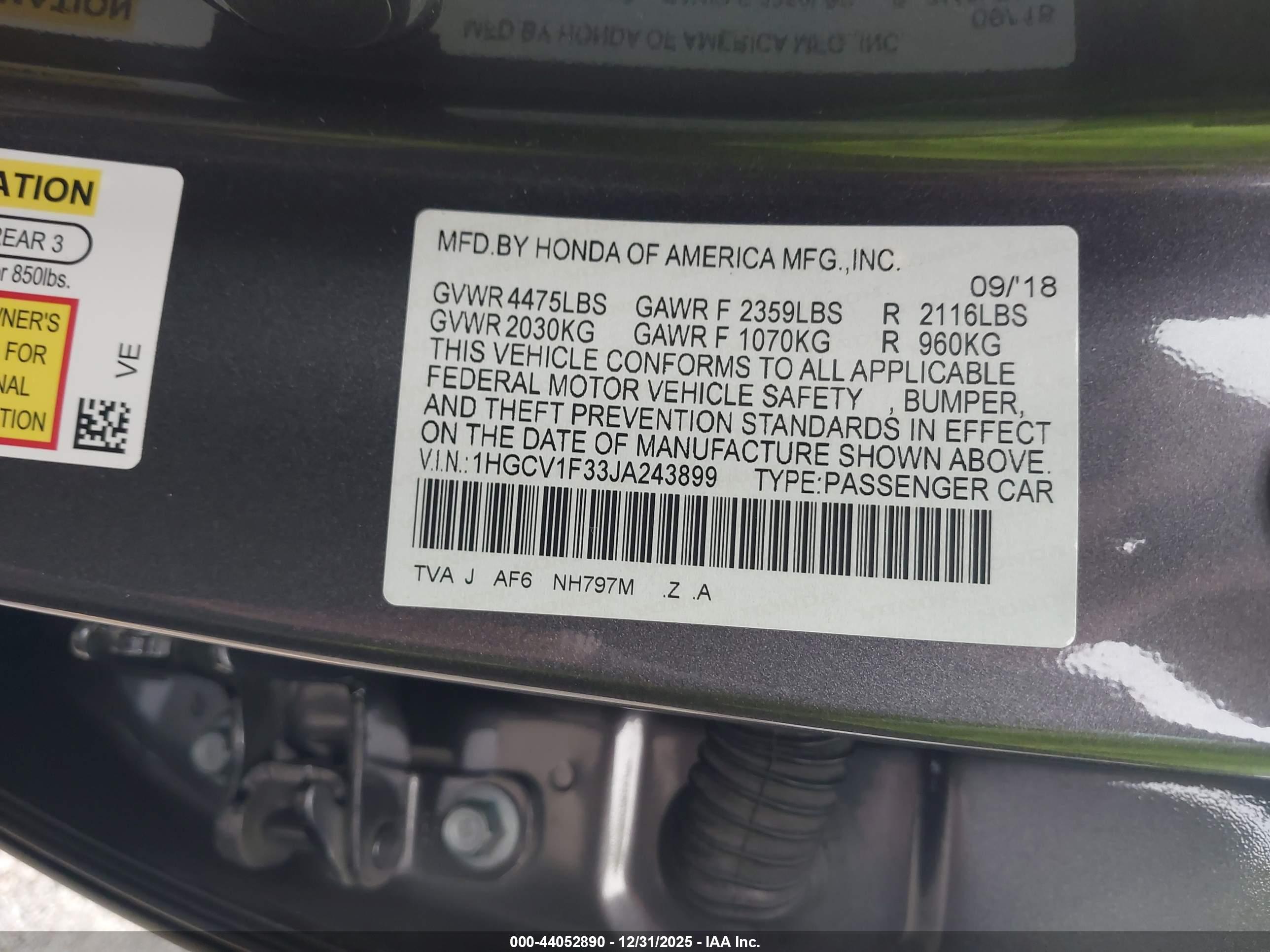 HONDA ACCORD image 9