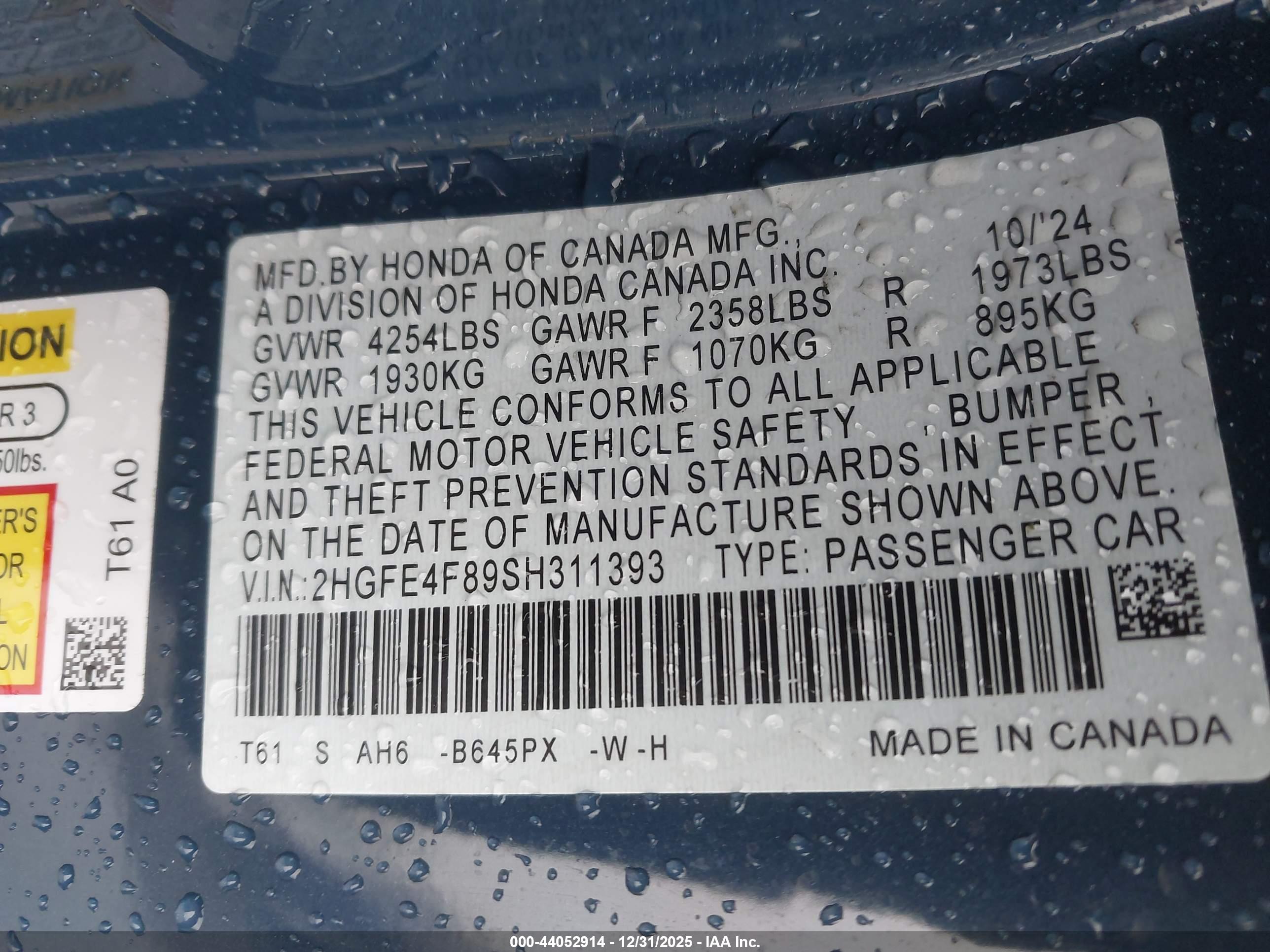 HONDA CIVIC image 9