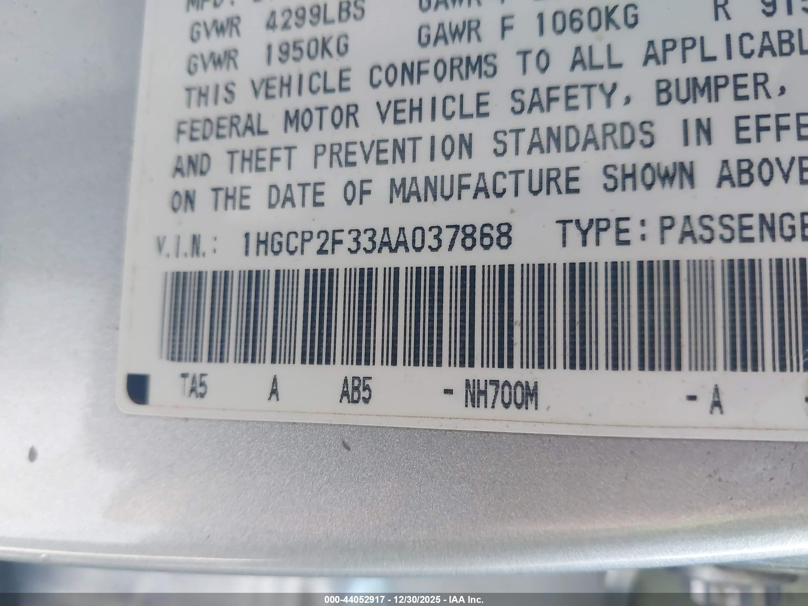 HONDA ACCORD image 9