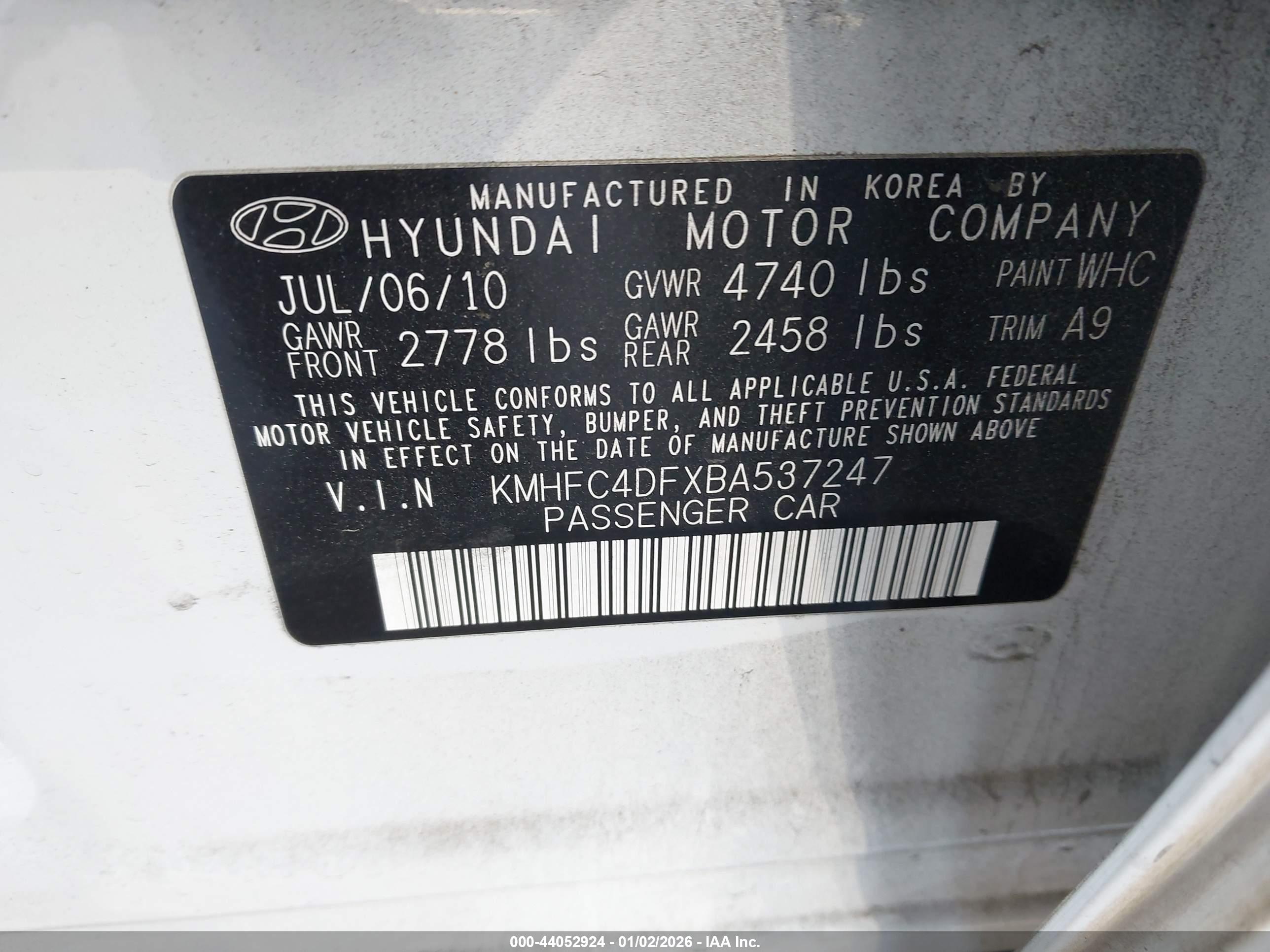 HYUNDAI AZERA image 9