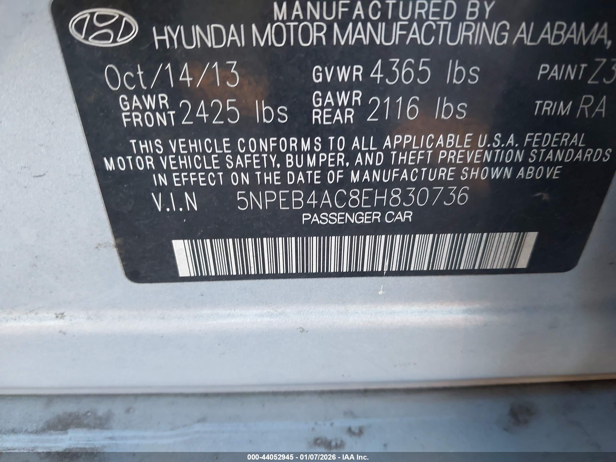 HYUNDAI SONATA image 9