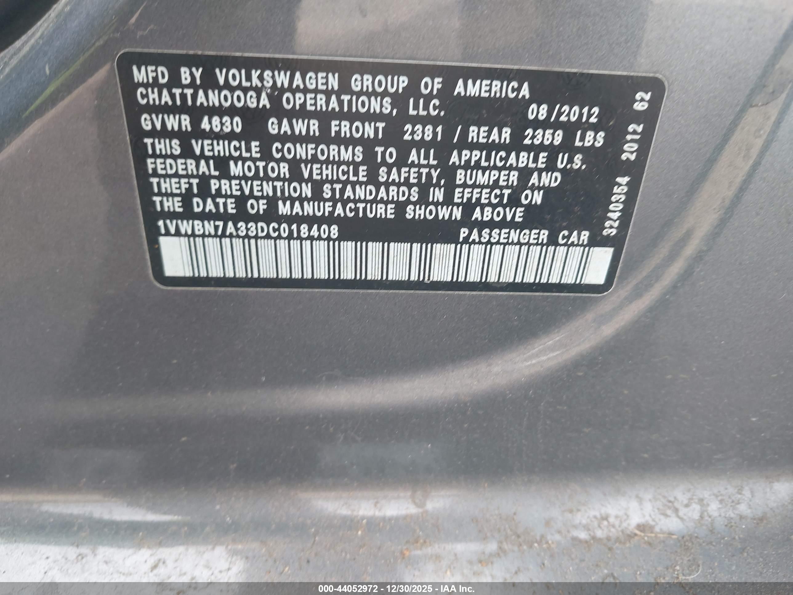 VOLKSWAGEN PASSAT image 9