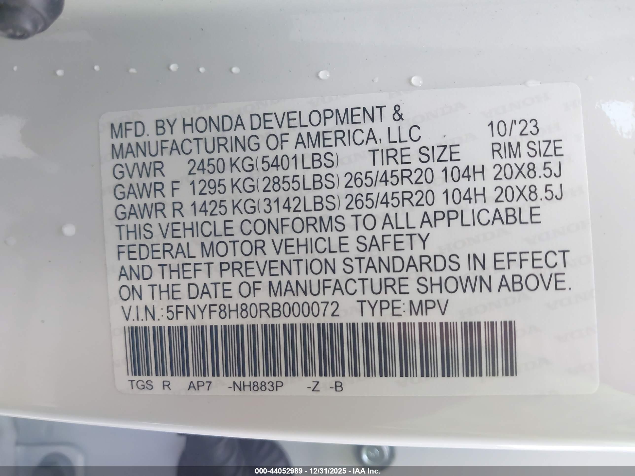 HONDA PASSPORT image 9