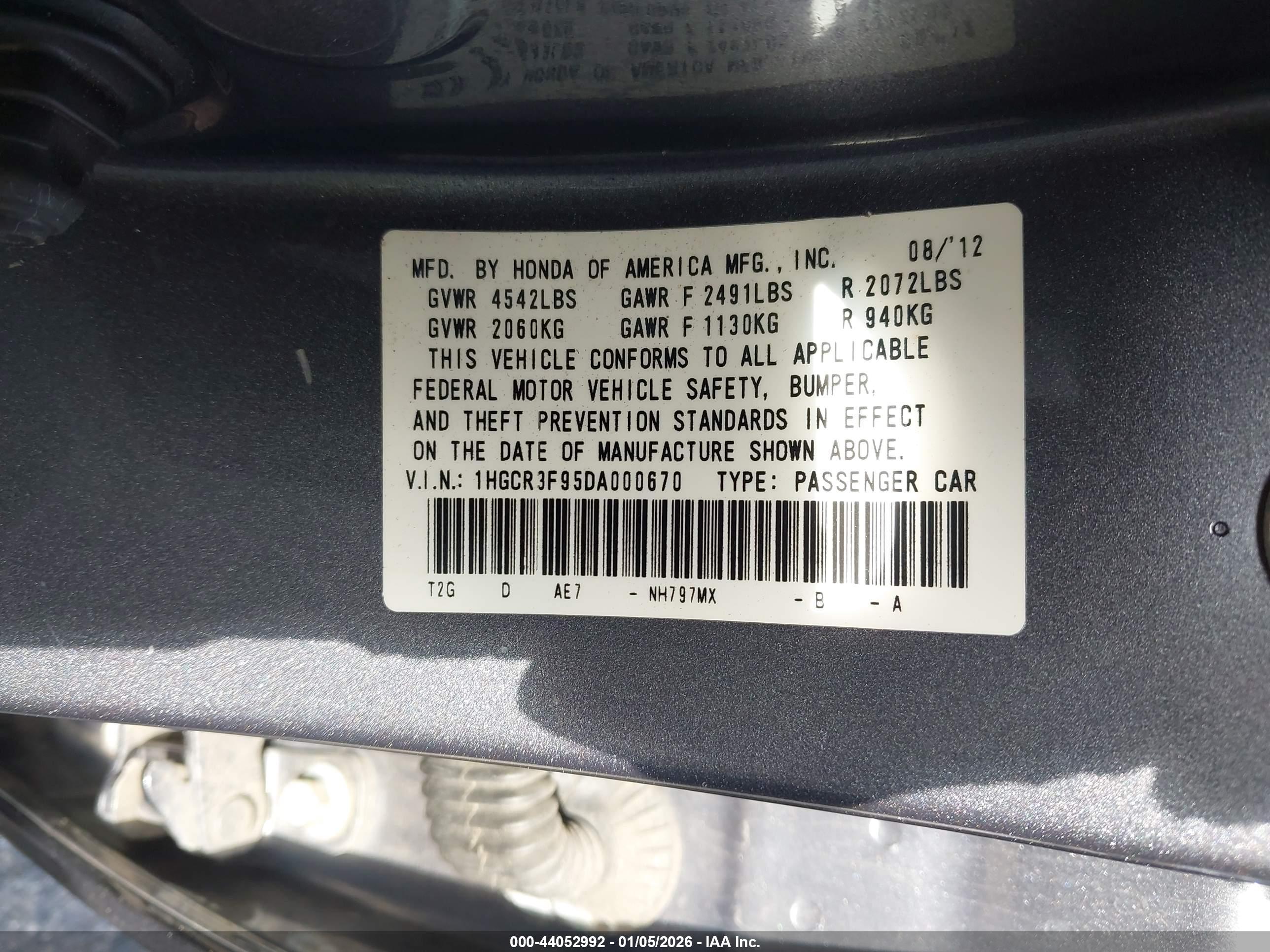HONDA ACCORD image 9
