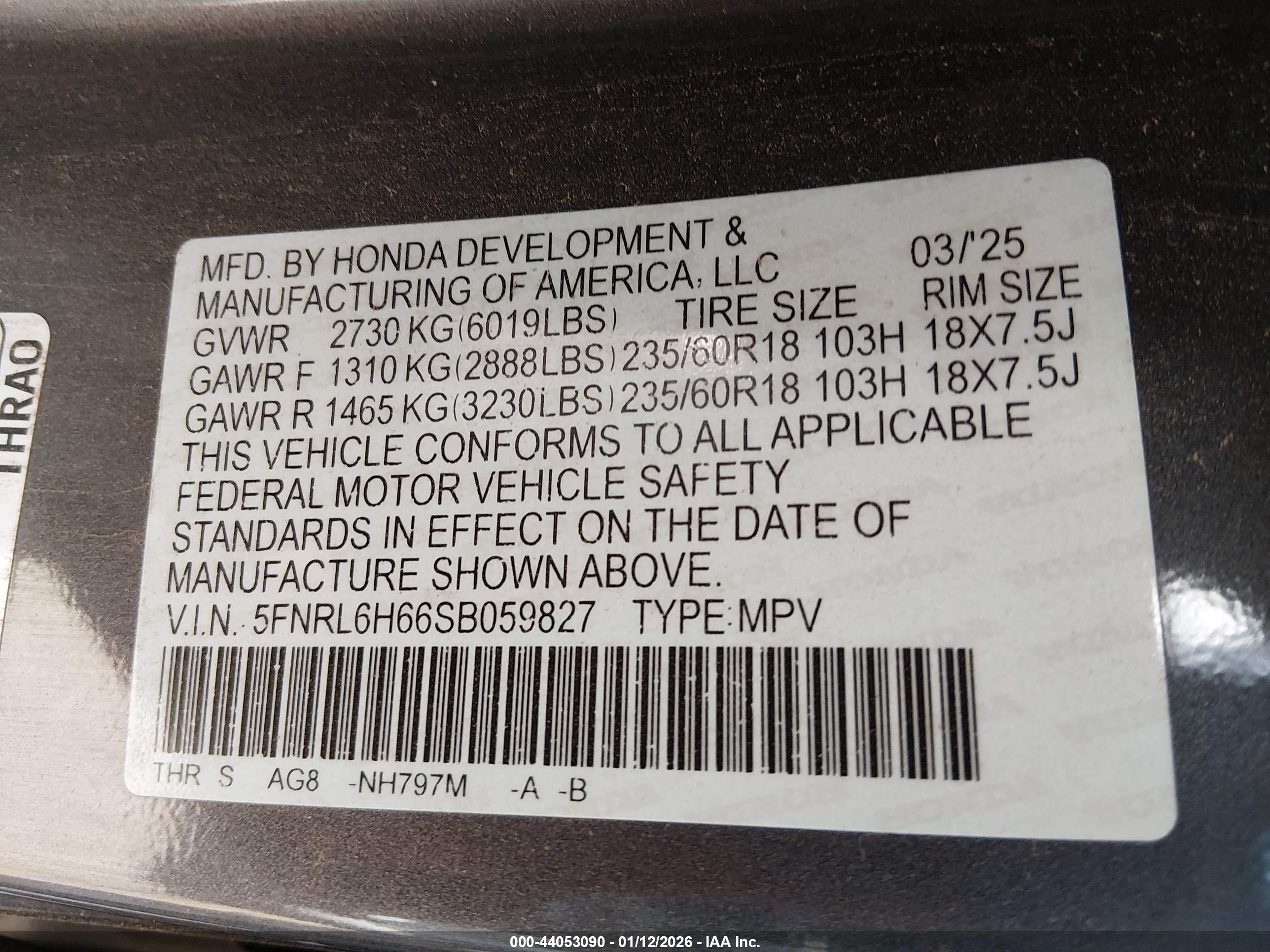 HONDA ODYSSEY image 9