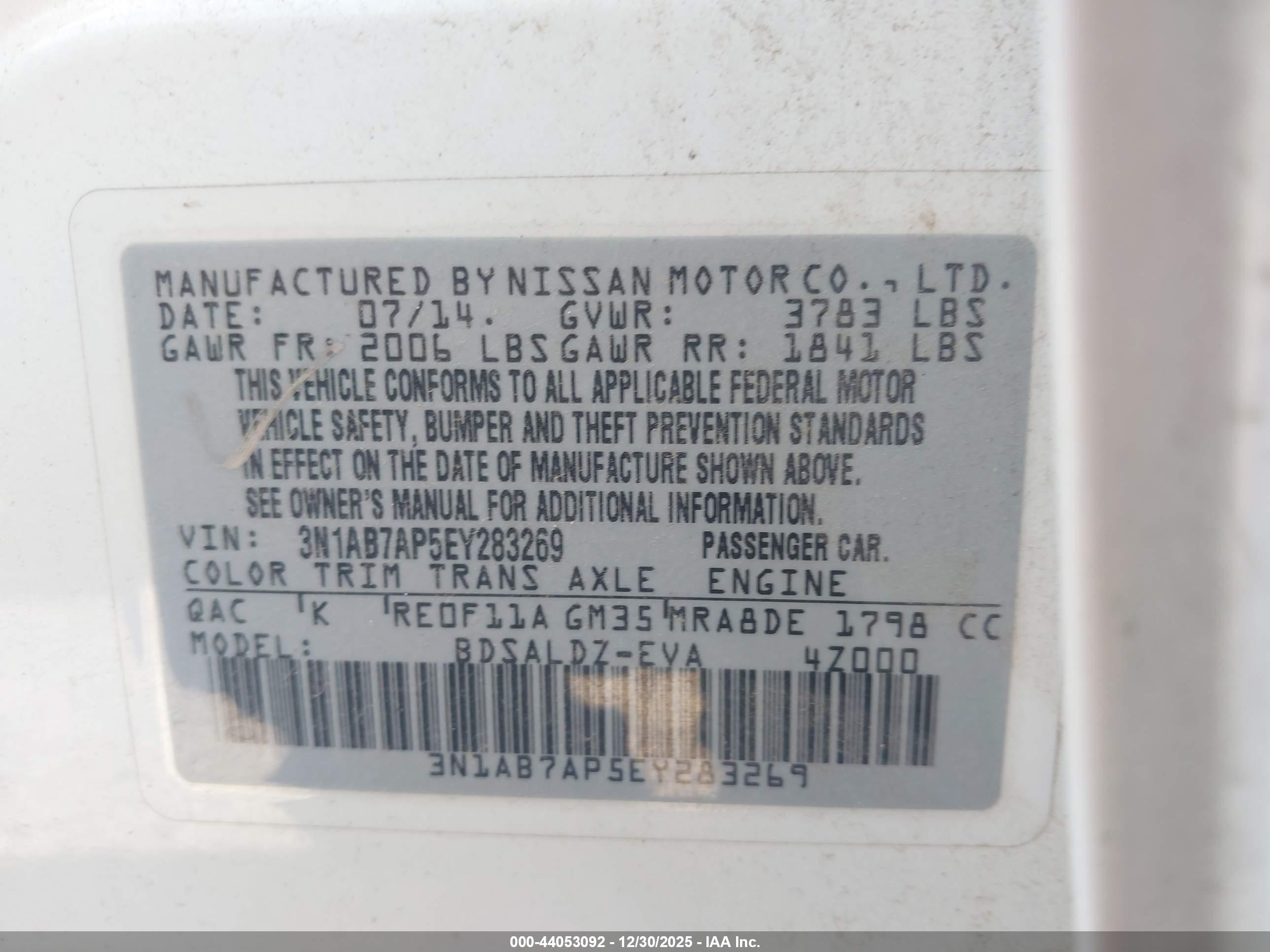 NISSAN SENTRA image 9