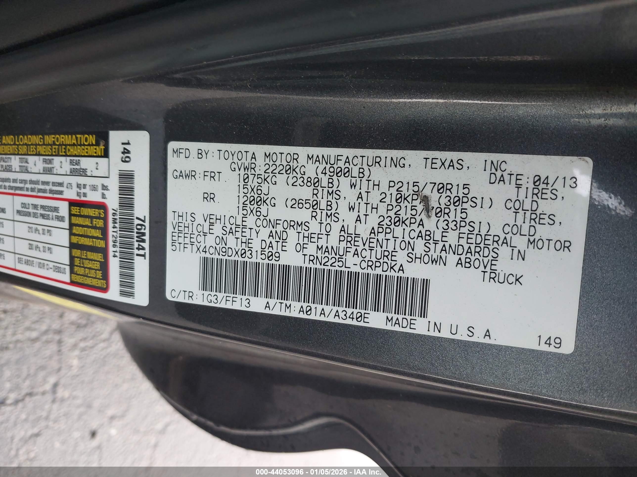 TOYOTA TACOMA image 9