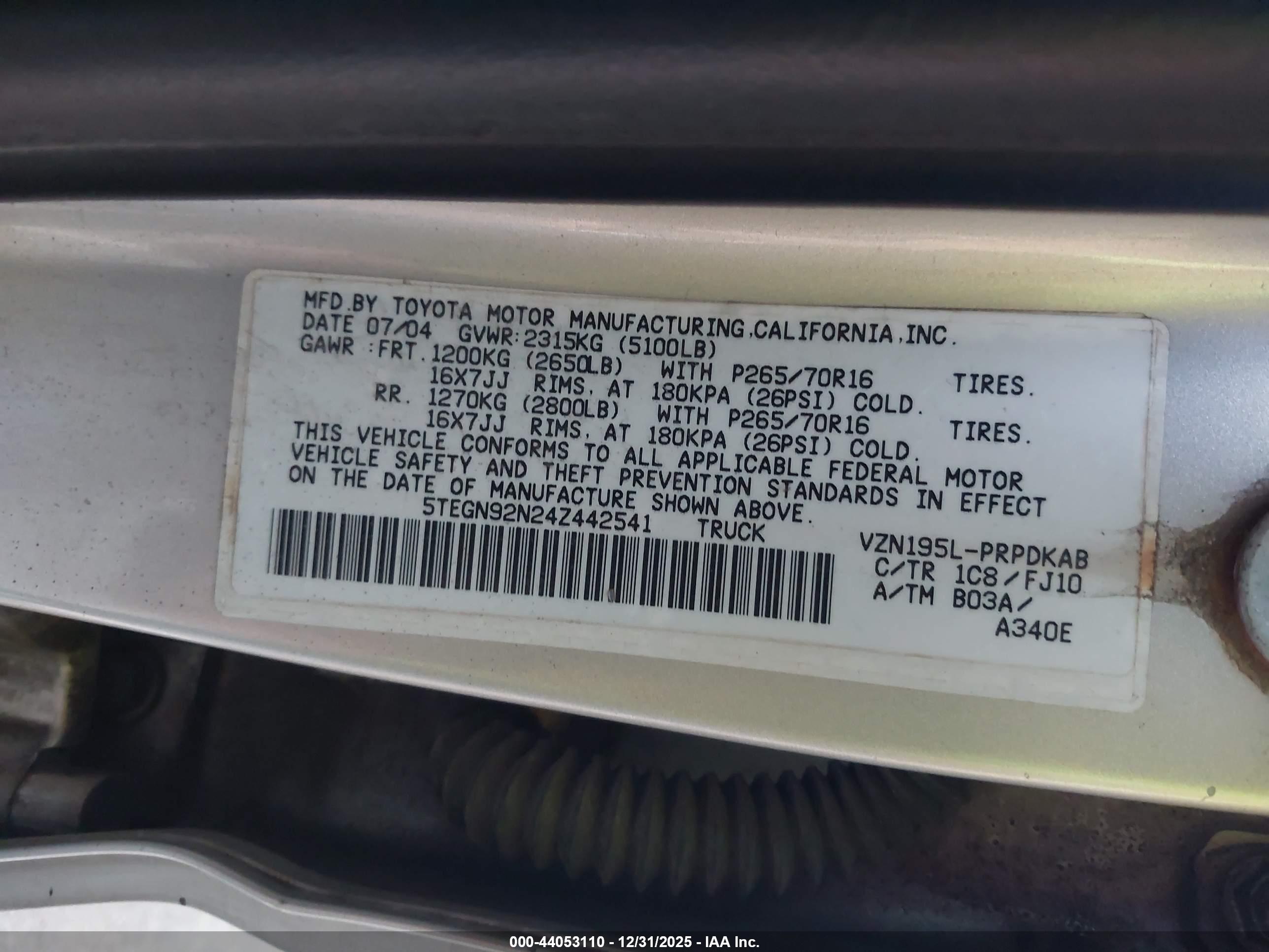 TOYOTA TACOMA image 9