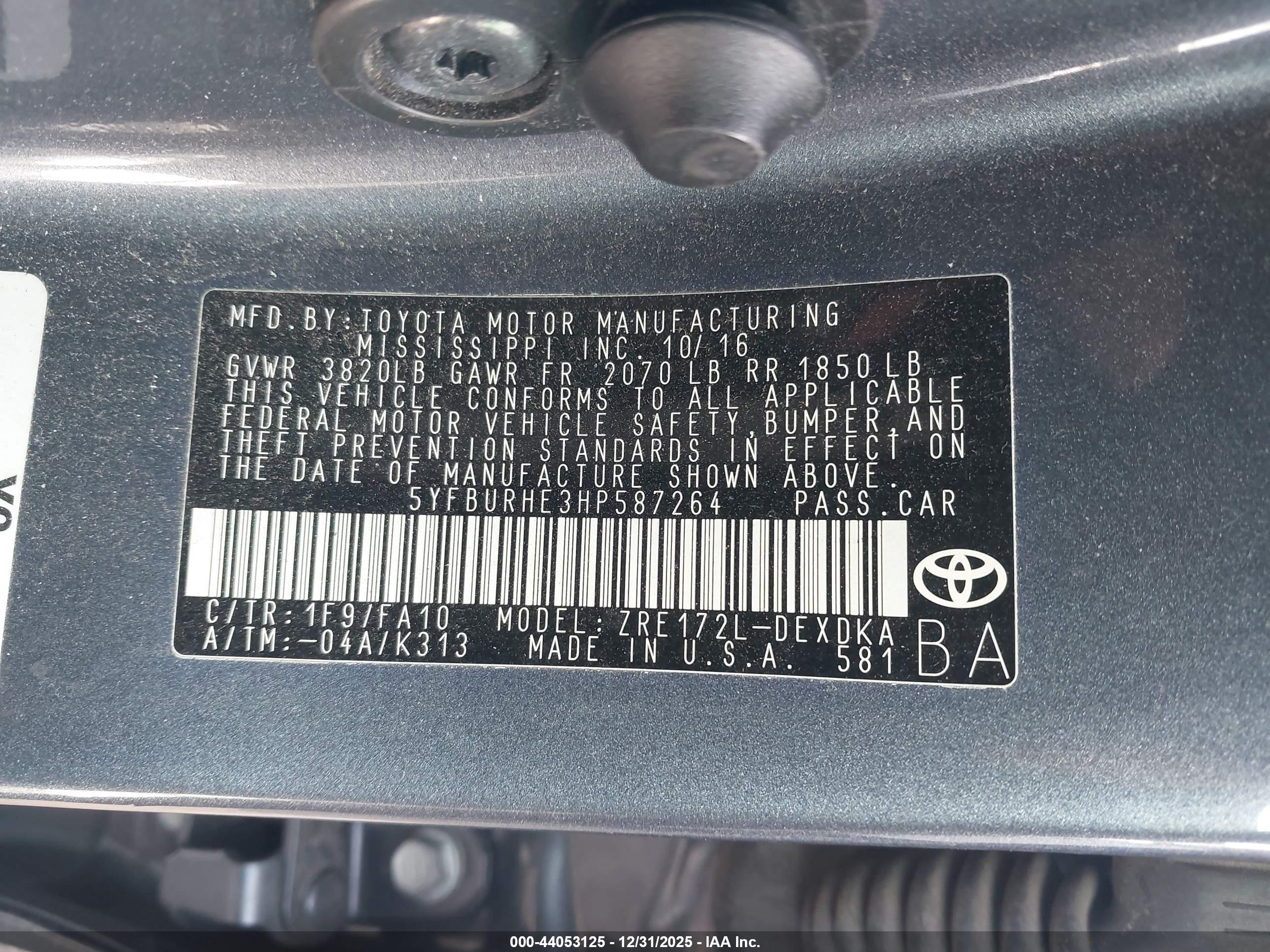 TOYOTA COROLLA image 9