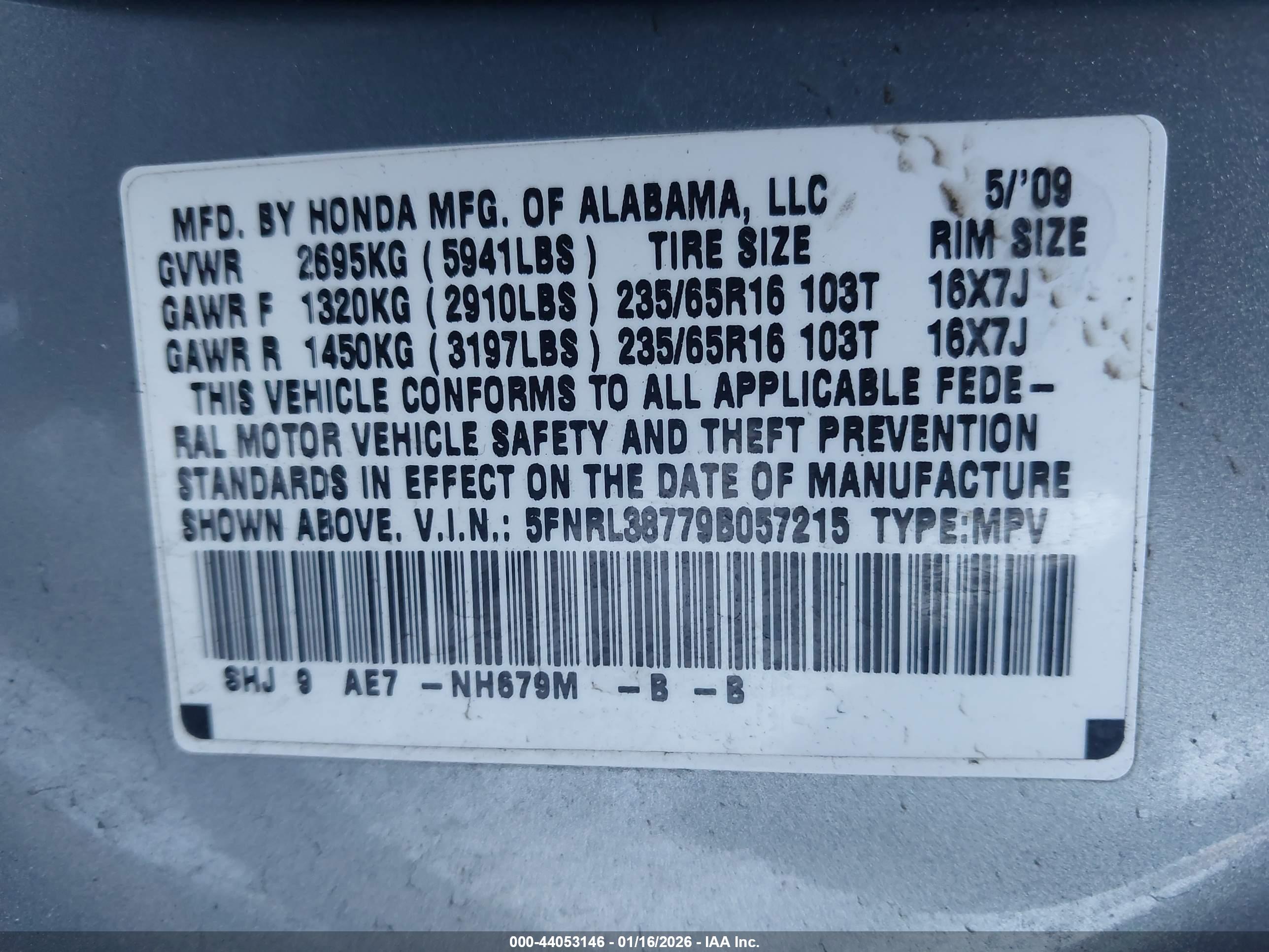 HONDA ODYSSEY image 9