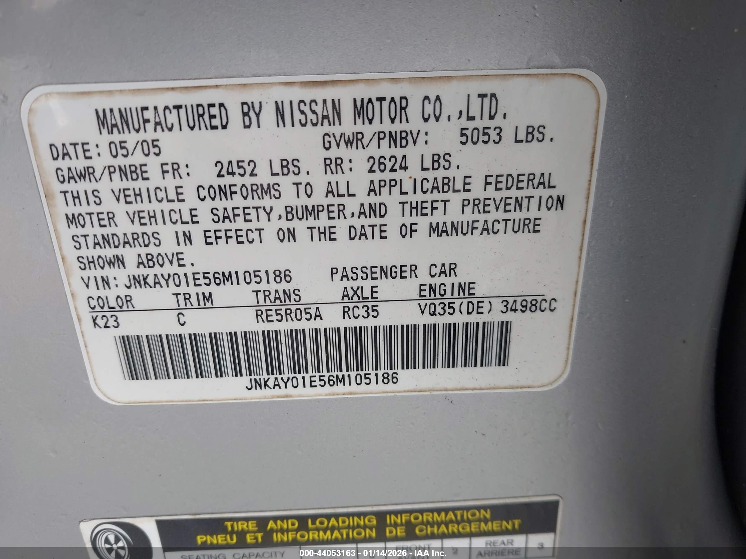 INFINITI M35 image 9