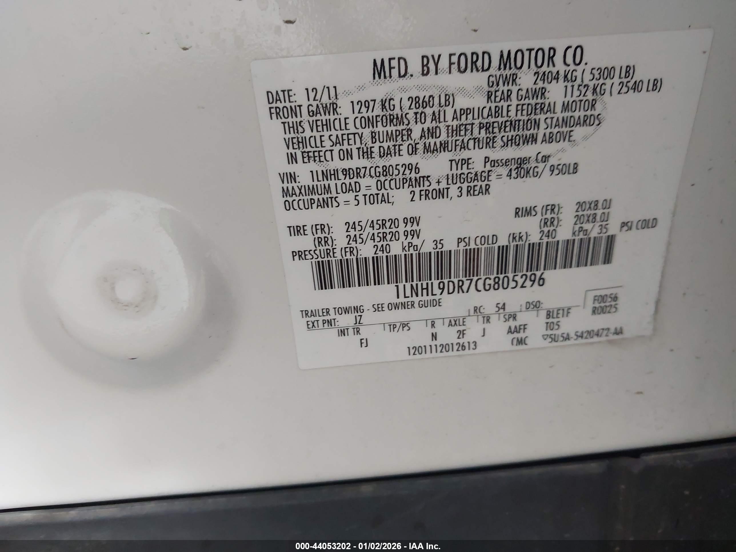 LINCOLN MKS image 9