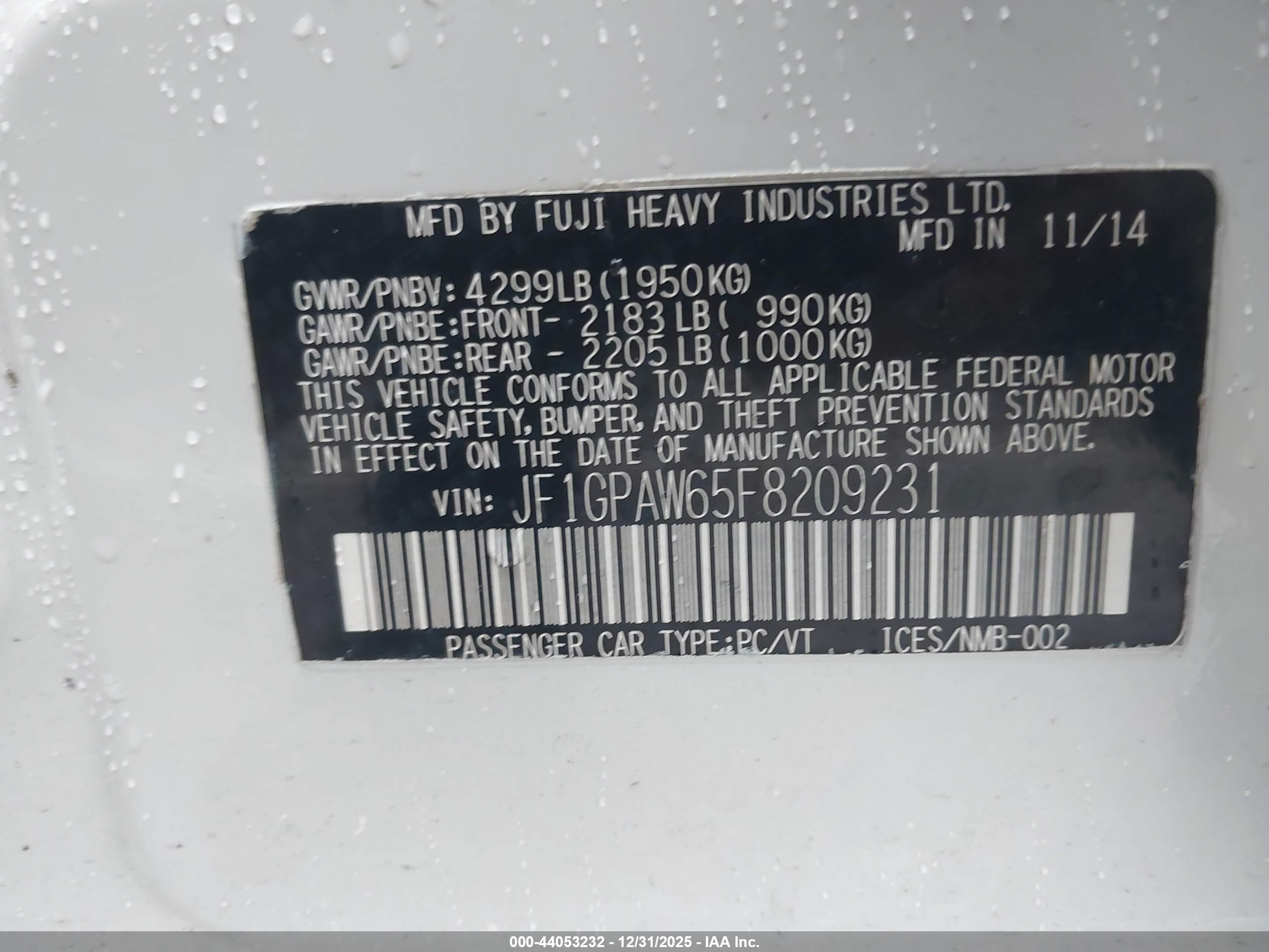 SUBARU IMPREZA image 9