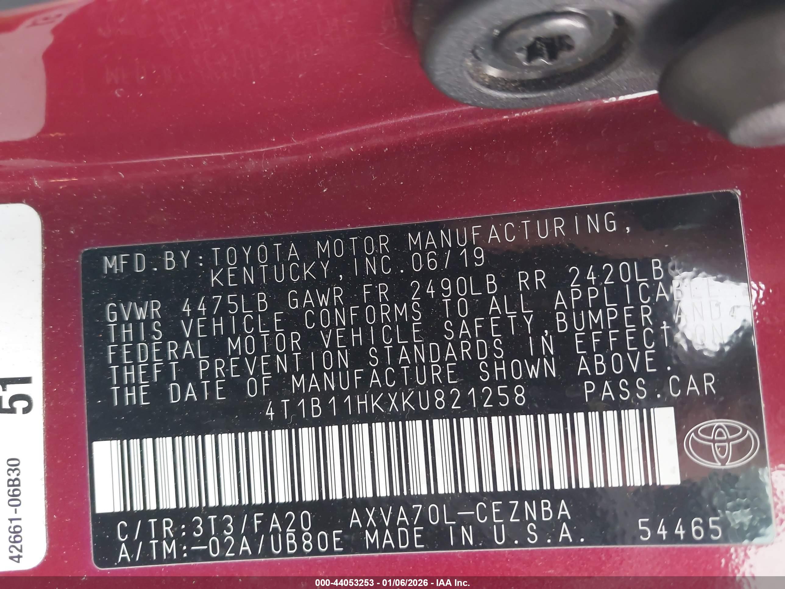 TOYOTA CAMRY image 9