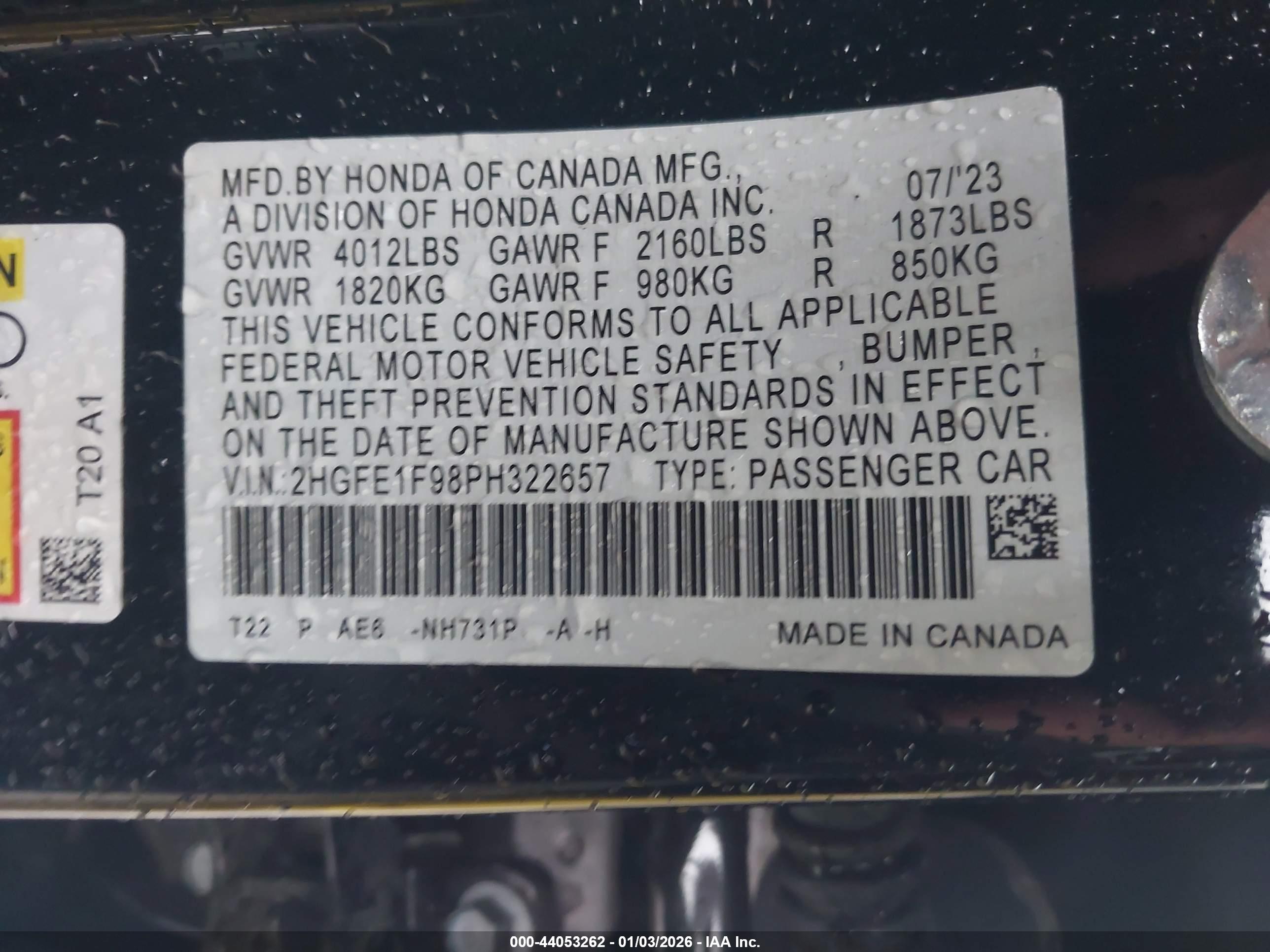 HONDA CIVIC image 9