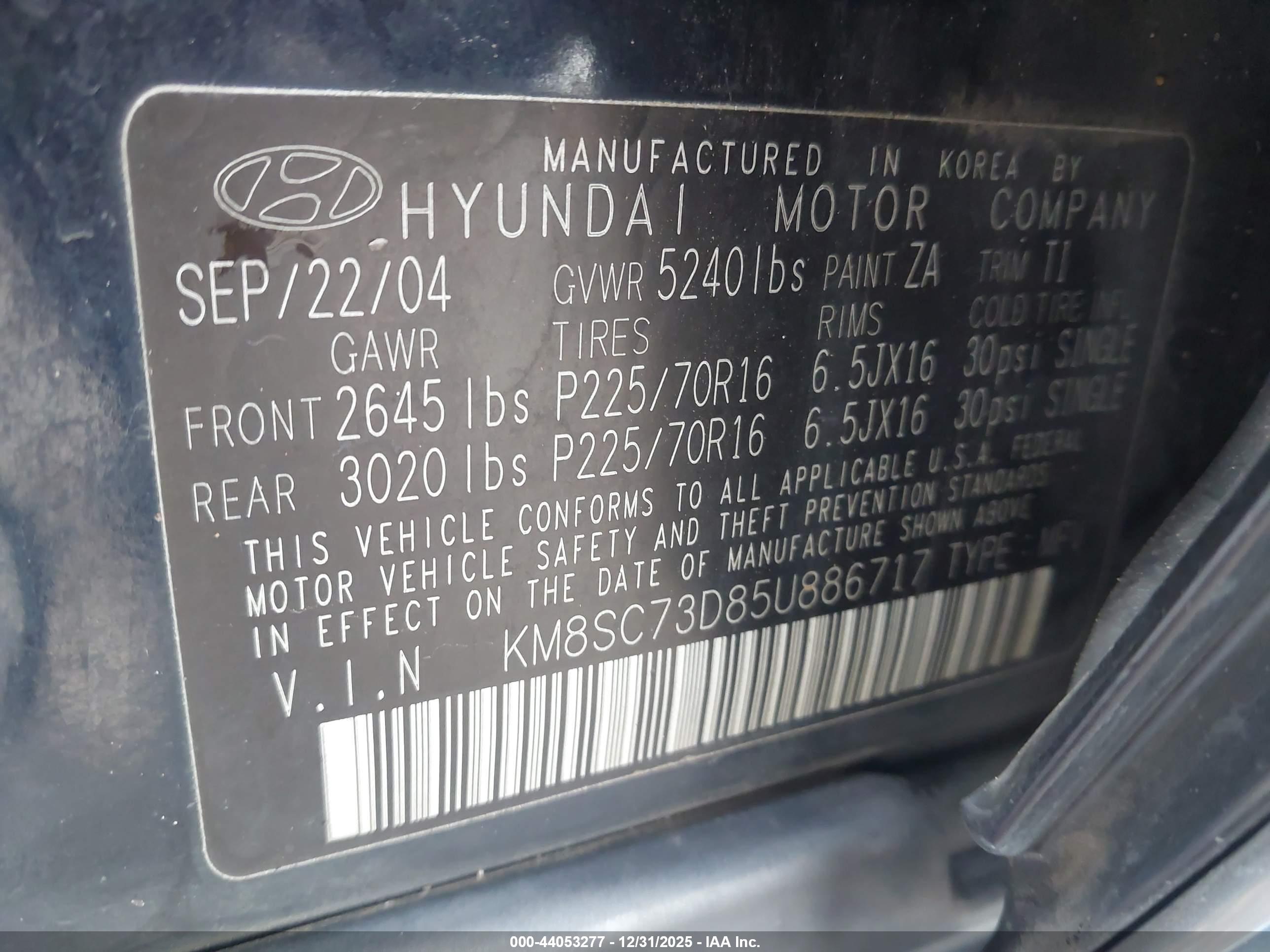 HYUNDAI SANTA image 9