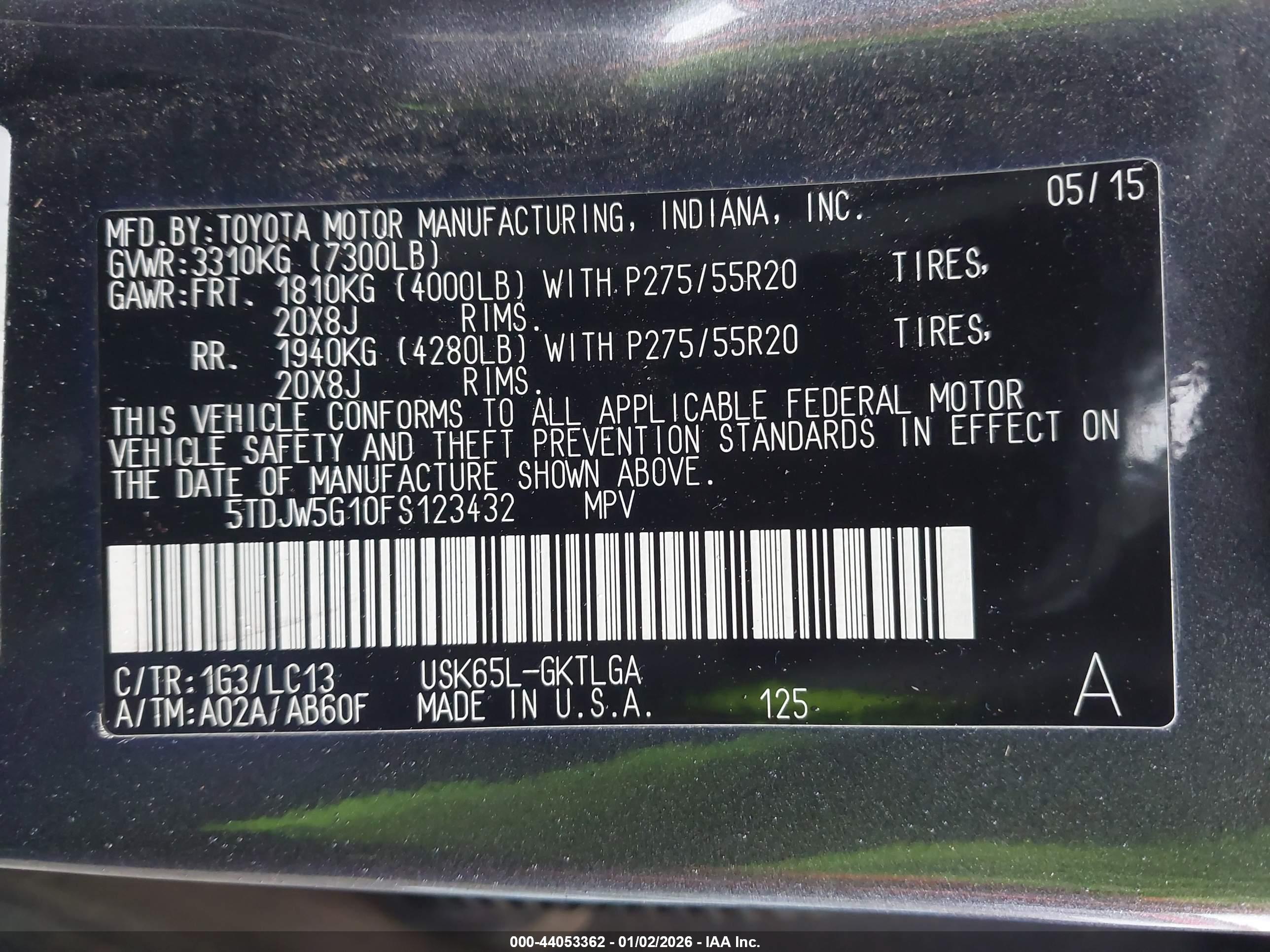 TOYOTA SEQUOIA image 9